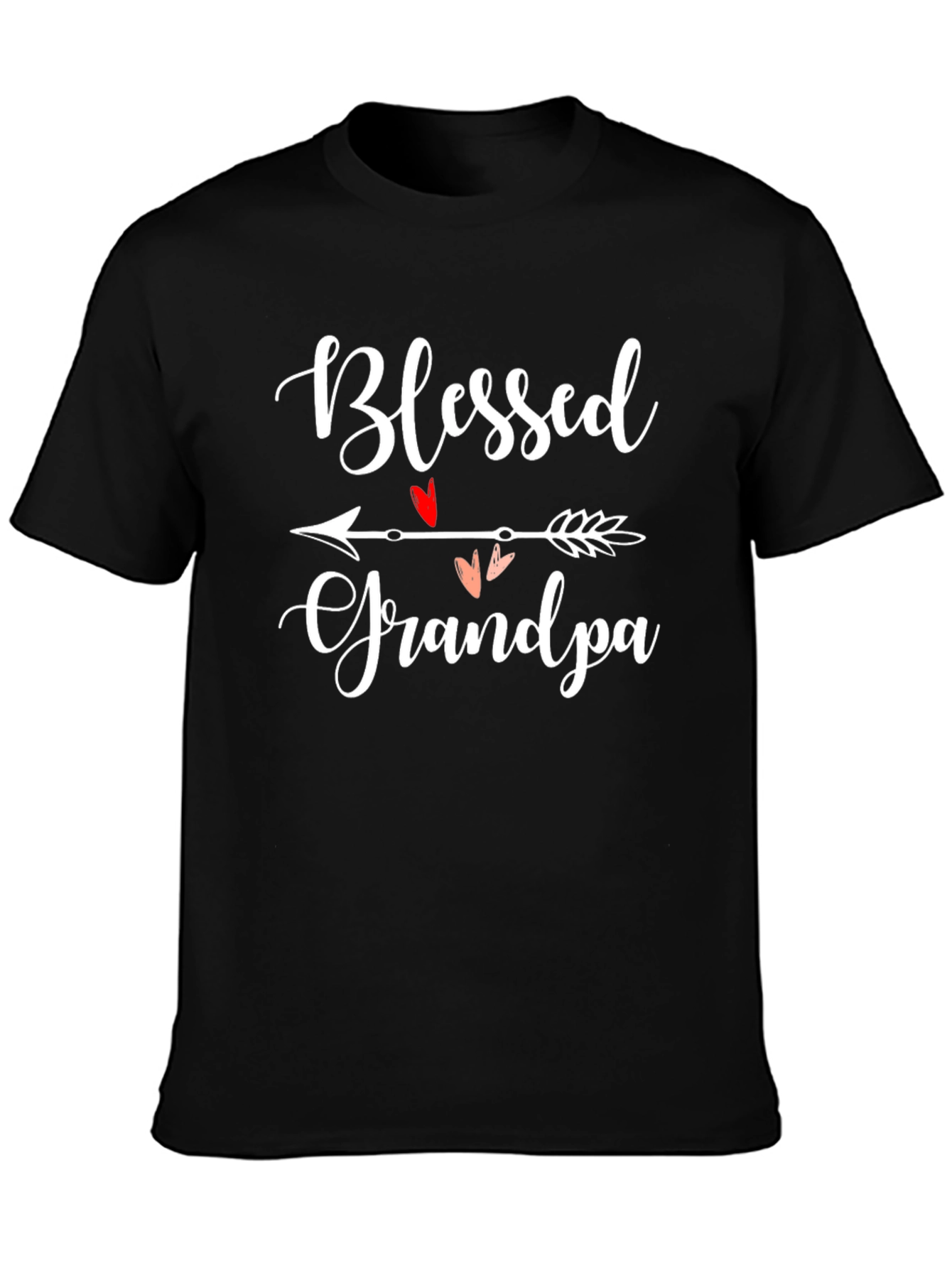 Blessed Grandpa T-Shirt - Arrow Heart Design