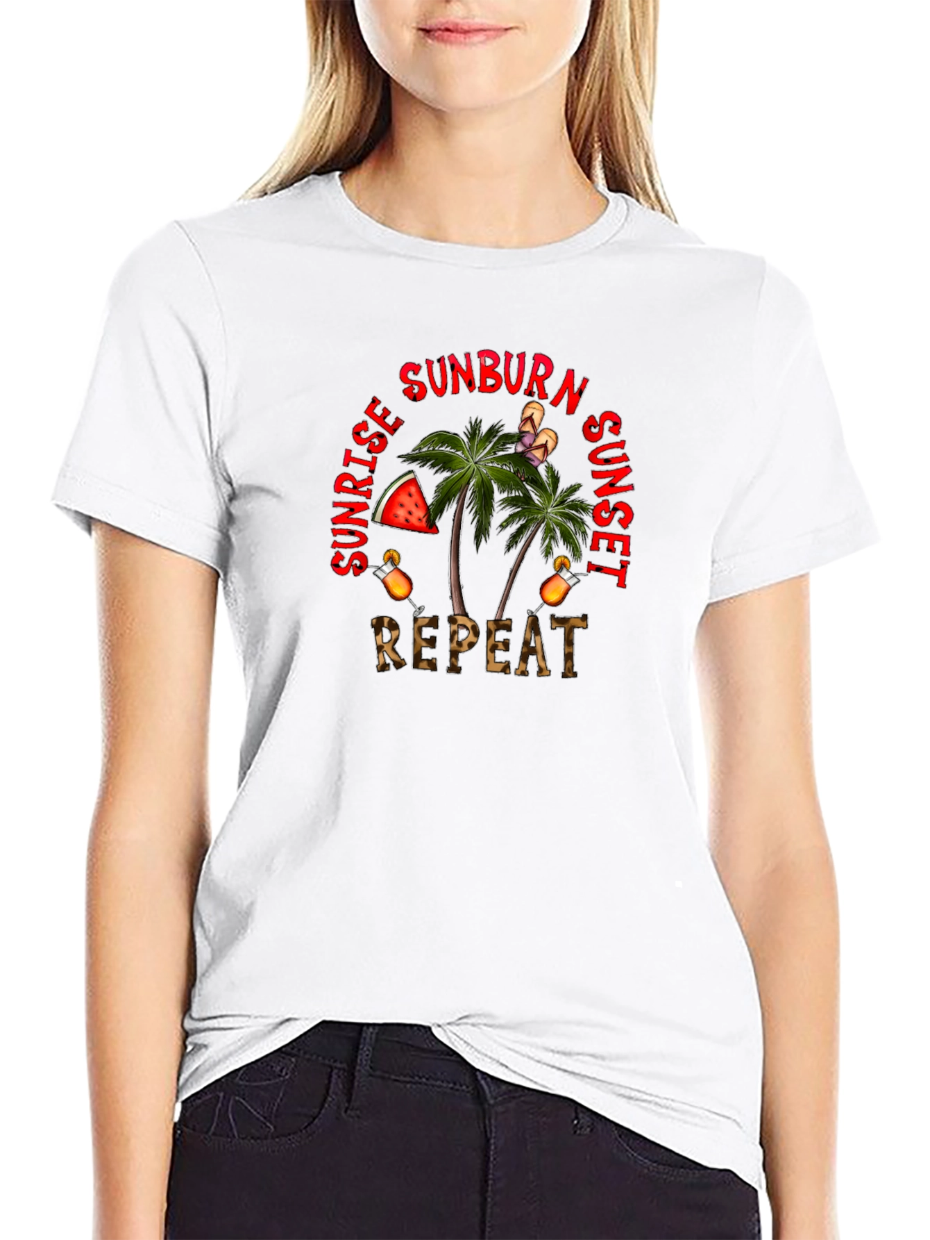 Sunburn Sunrise Sunset Repeat T-Shirt