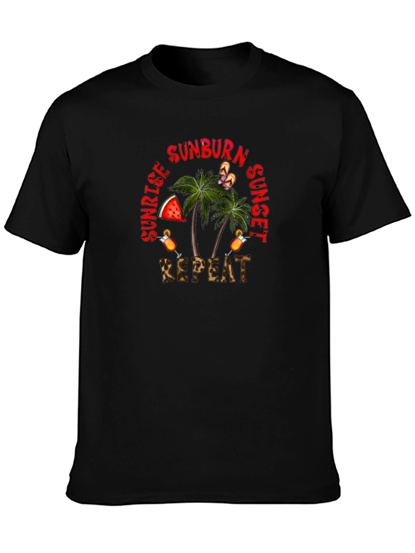 Sunburn Sunrise Sunset Repeat T-Shirt