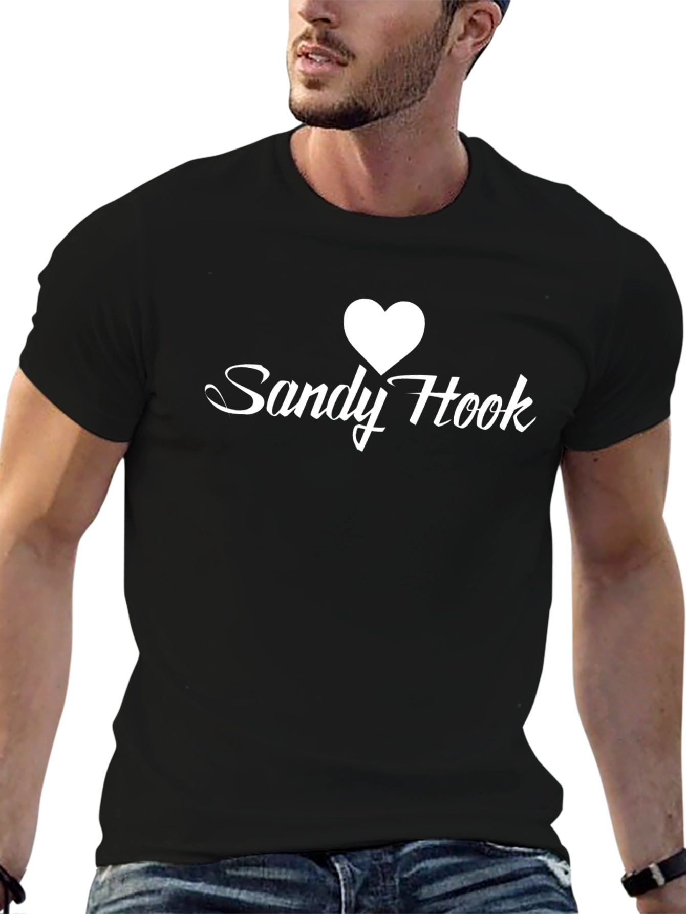 Sandy Hook Heart T-Shirt - Black