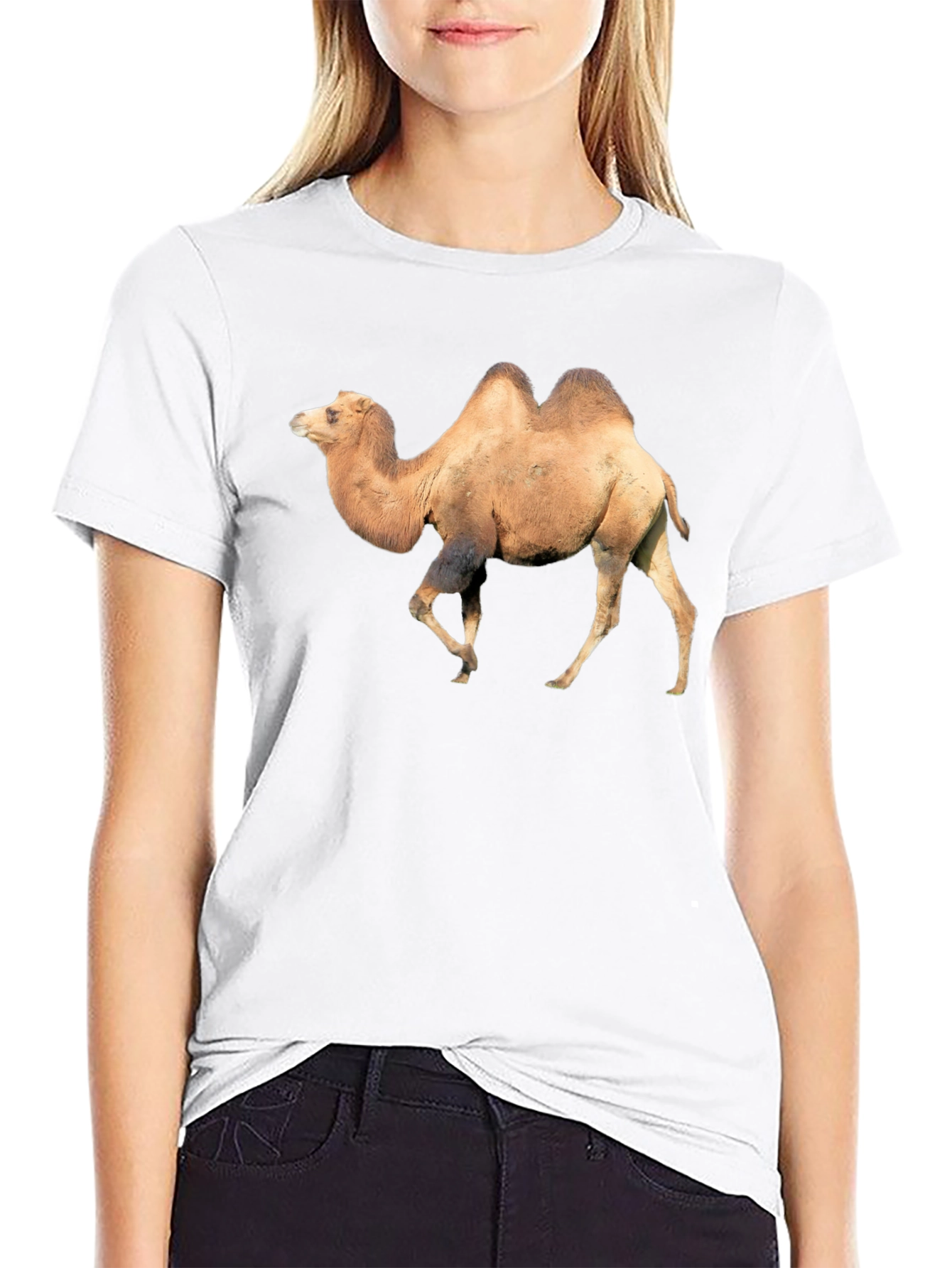 Camel Graphic Tee - Unique Animal Print T-Shirt