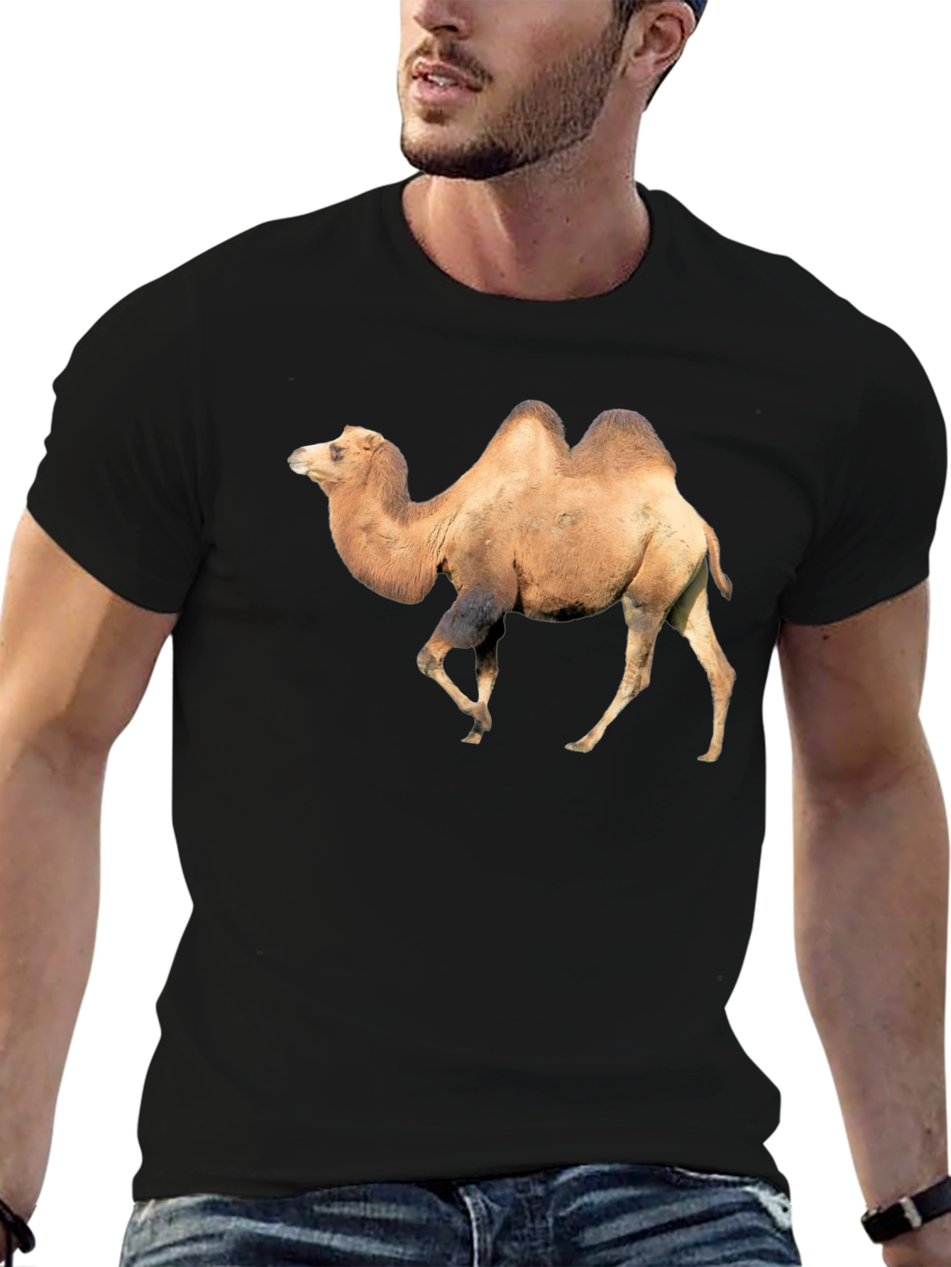 Camel Graphic Tee - Unique Animal Print T-Shirt