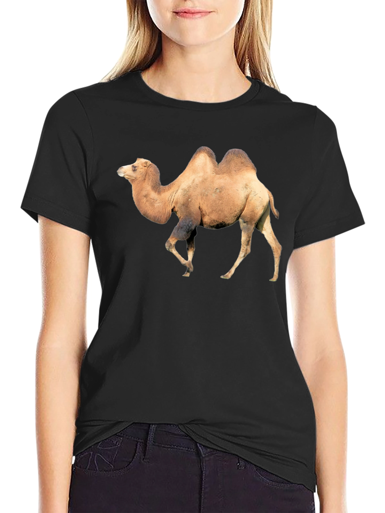 Camel Graphic Tee - Unique Animal Print T-Shirt