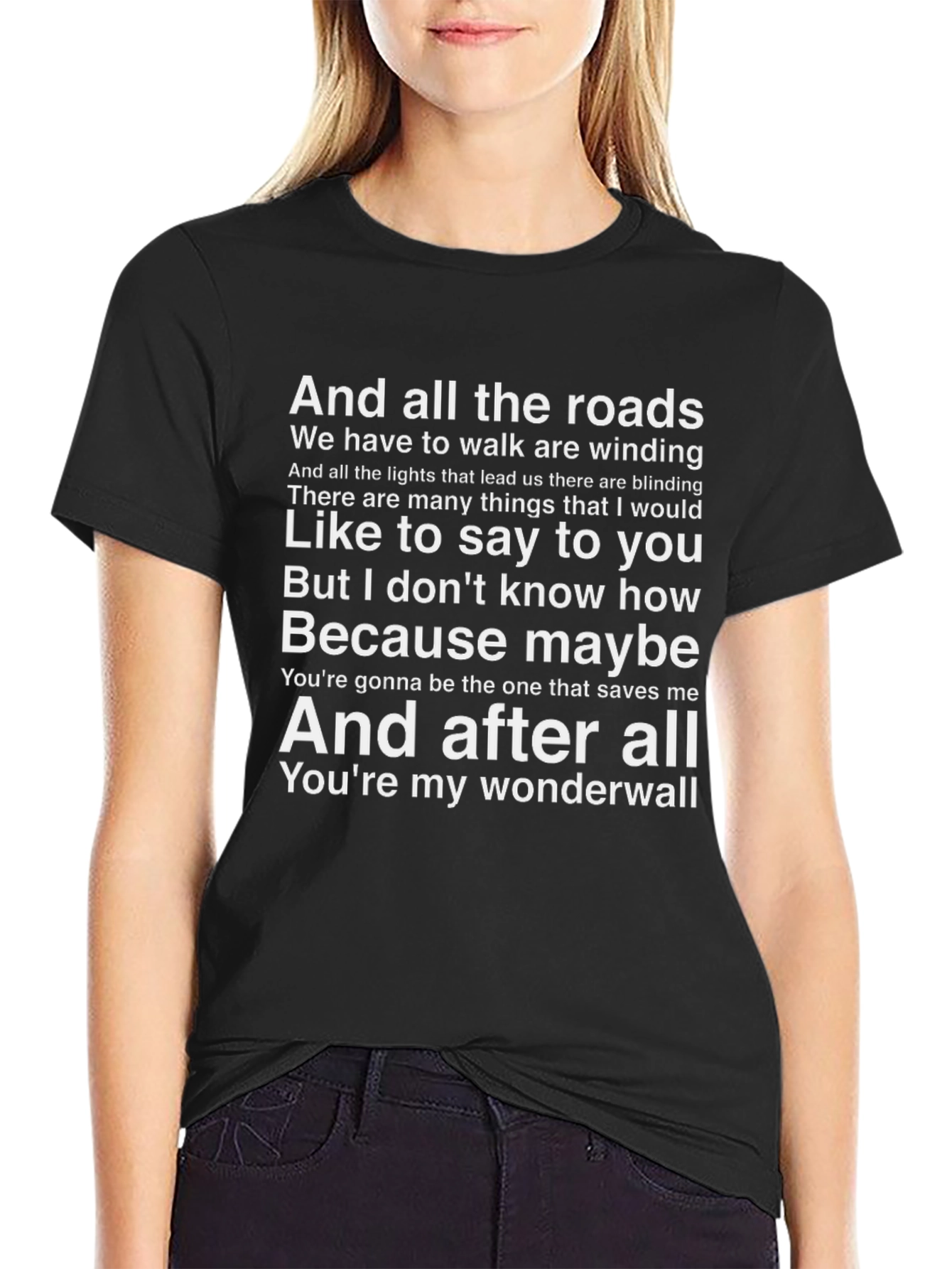 Wonderwall Lyric T-Shirt