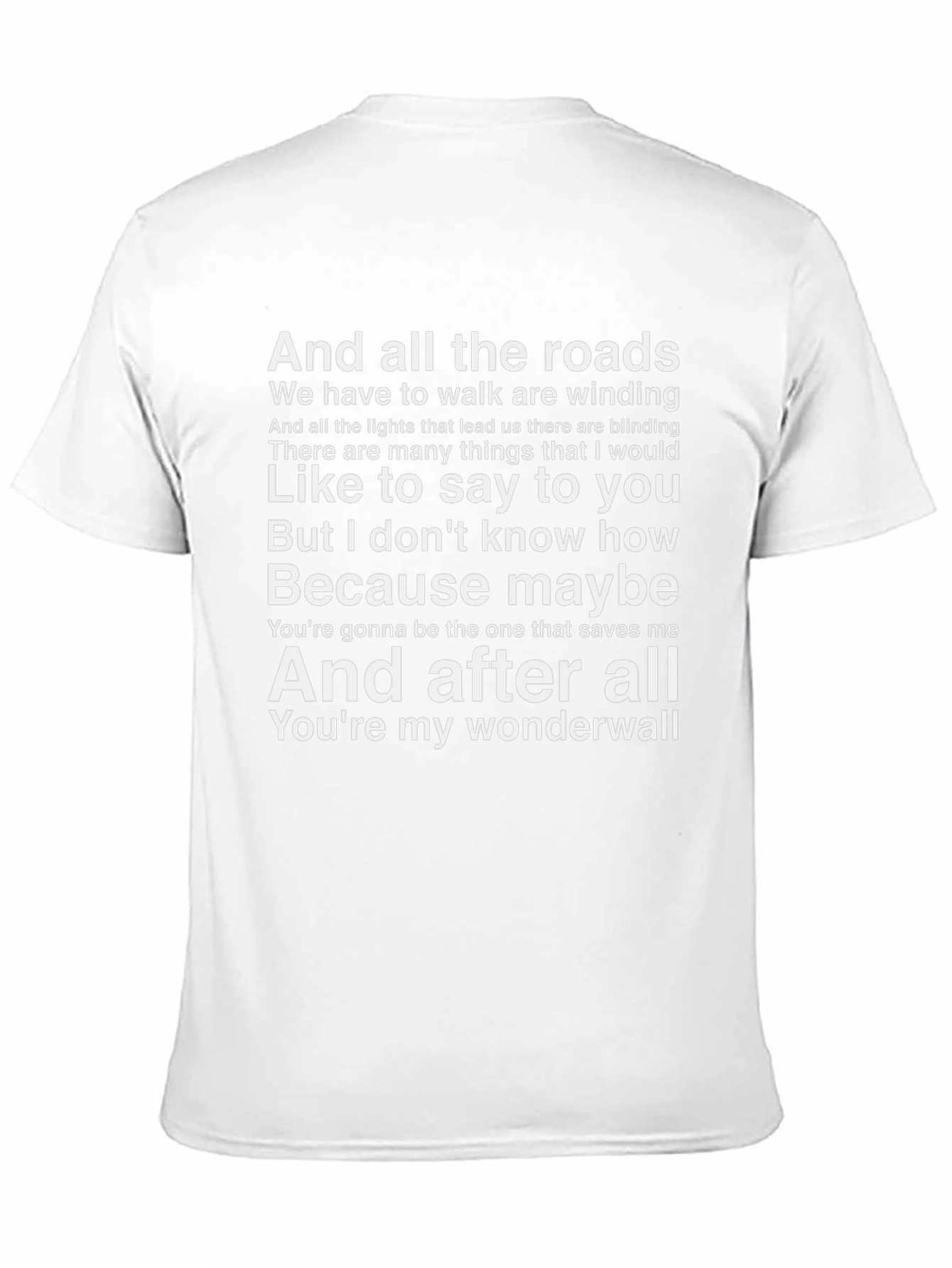 Wonderwall Lyric T-Shirt