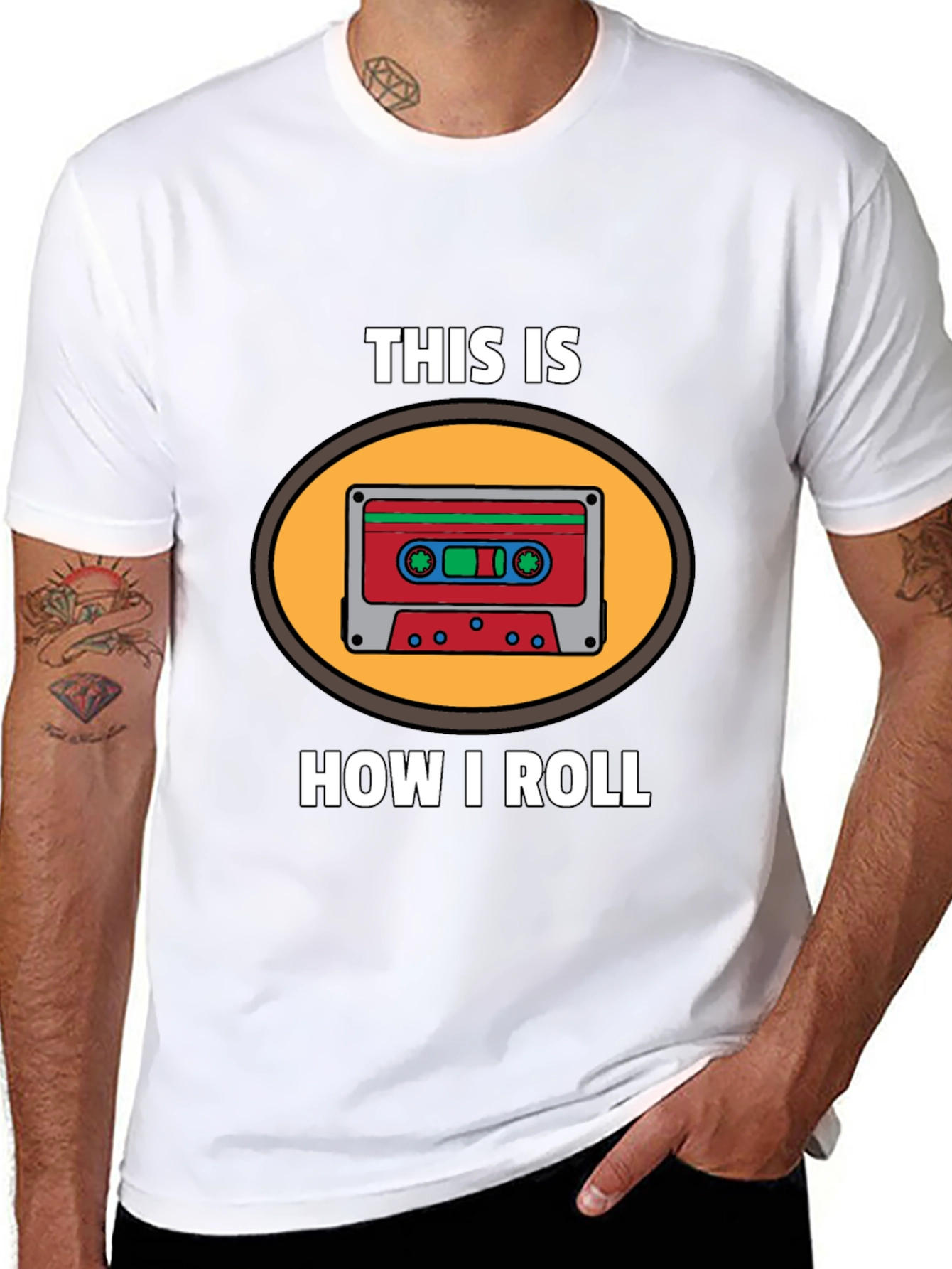 This Is How I Roll Cassette Tape Graphic T-Shirt
