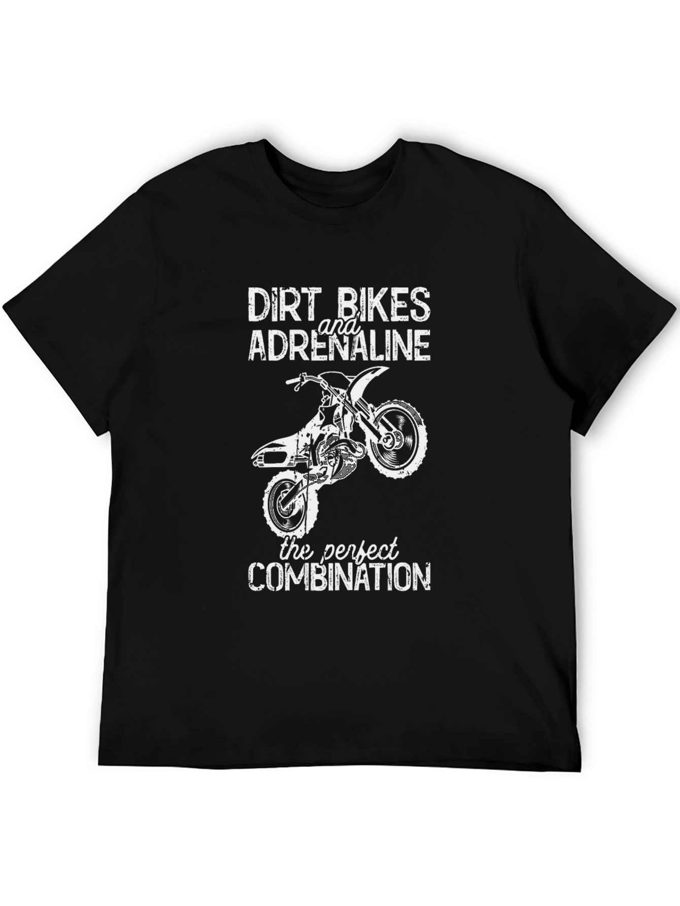 Dirt Bikes & Adrenaline Black Graphic Tee