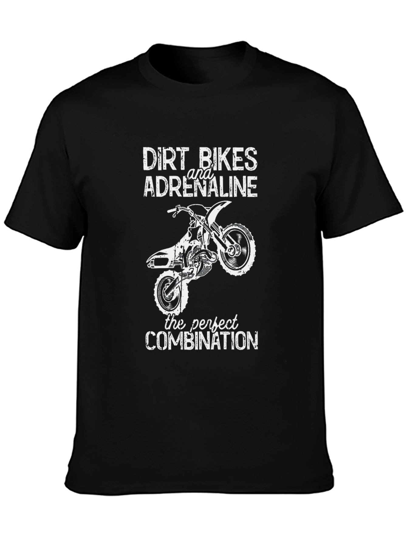 Dirt Bikes & Adrenaline Black Graphic Tee