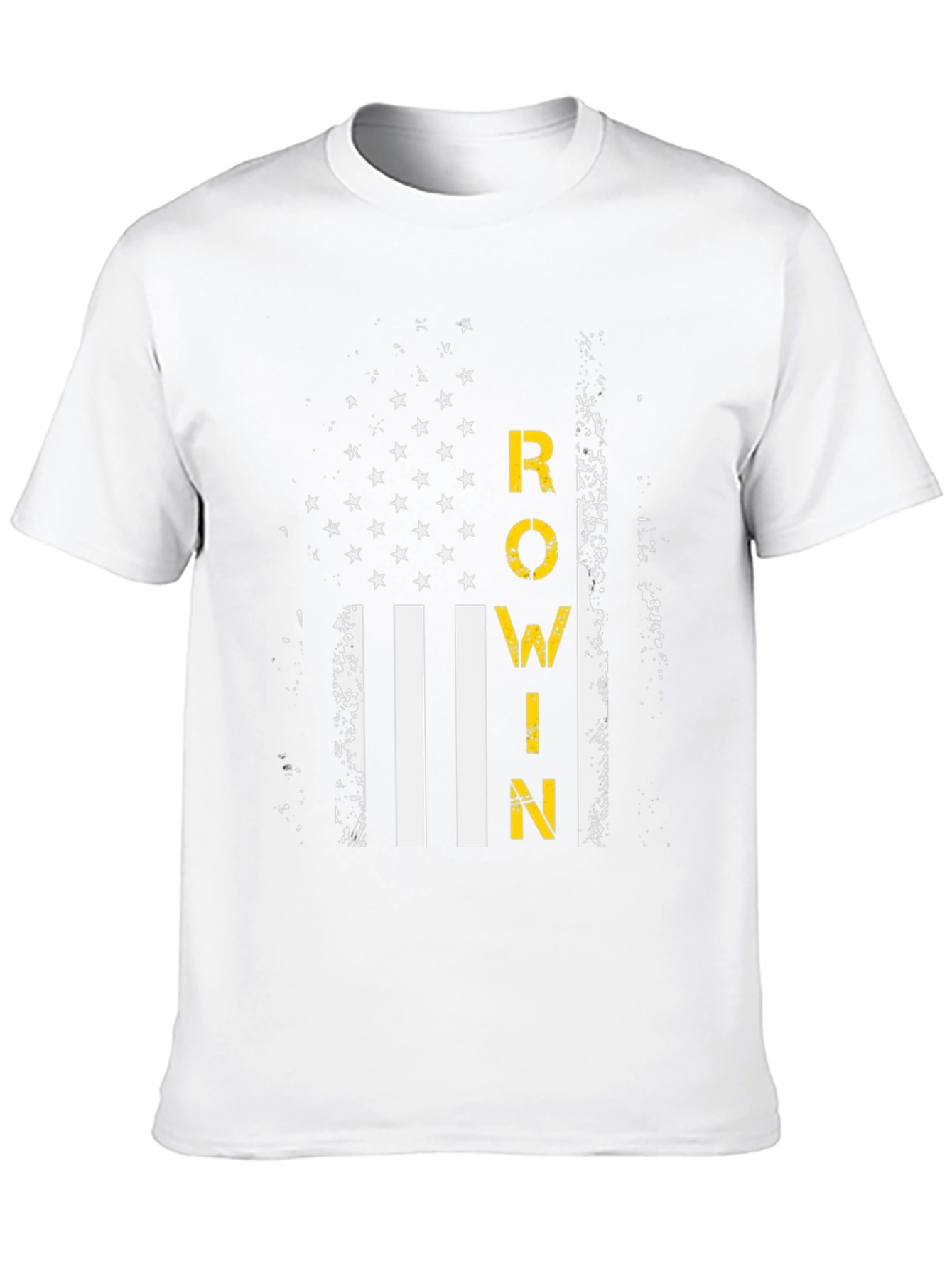 Rowin American Flag Graphic T-Shirt - Black