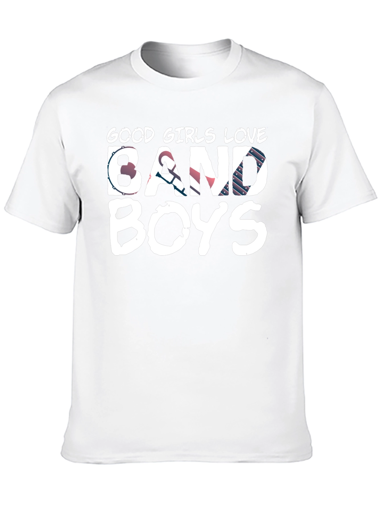 Good Girls Love Band Boys Black Graphic Tee