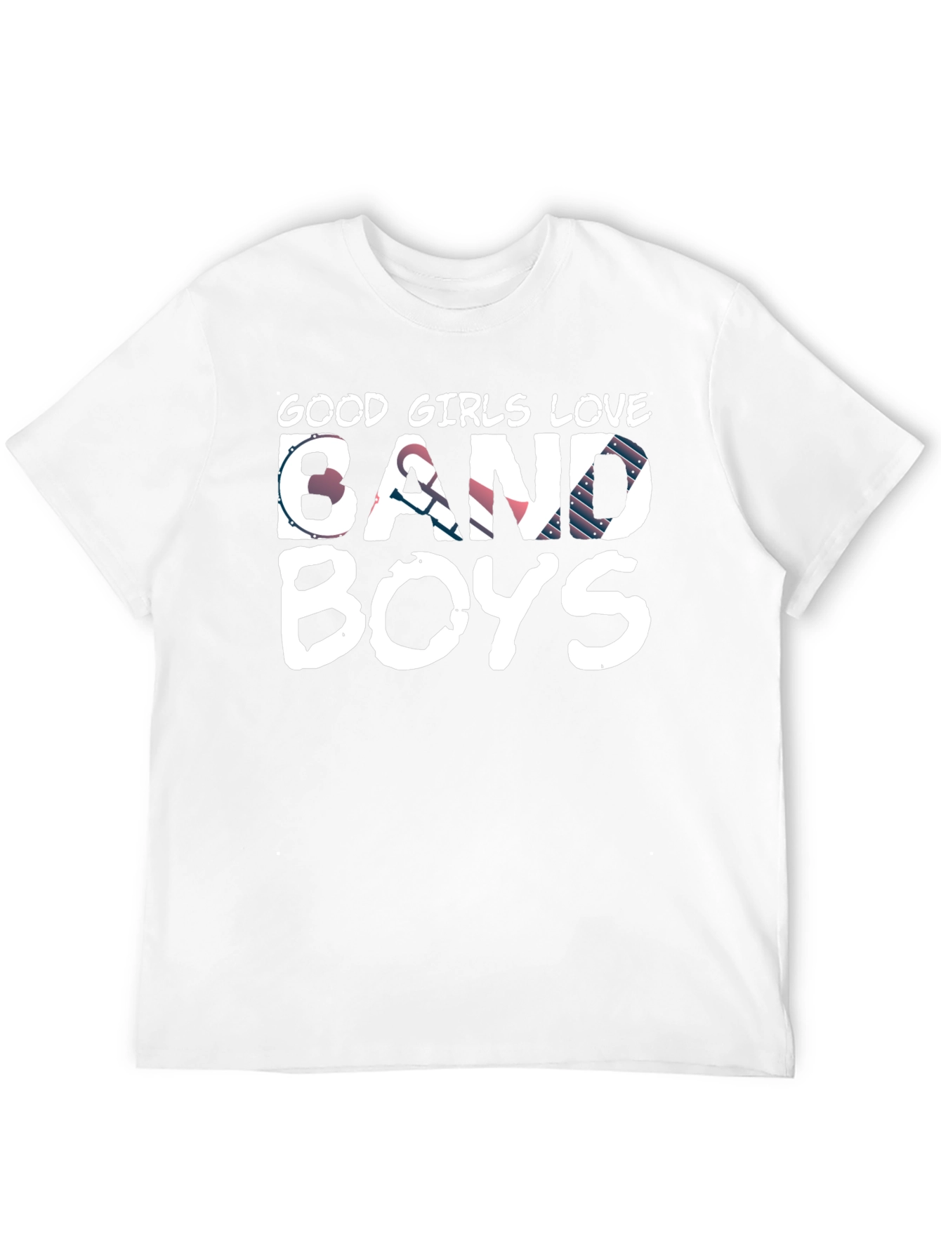 Good Girls Love Band Boys Black Graphic Tee