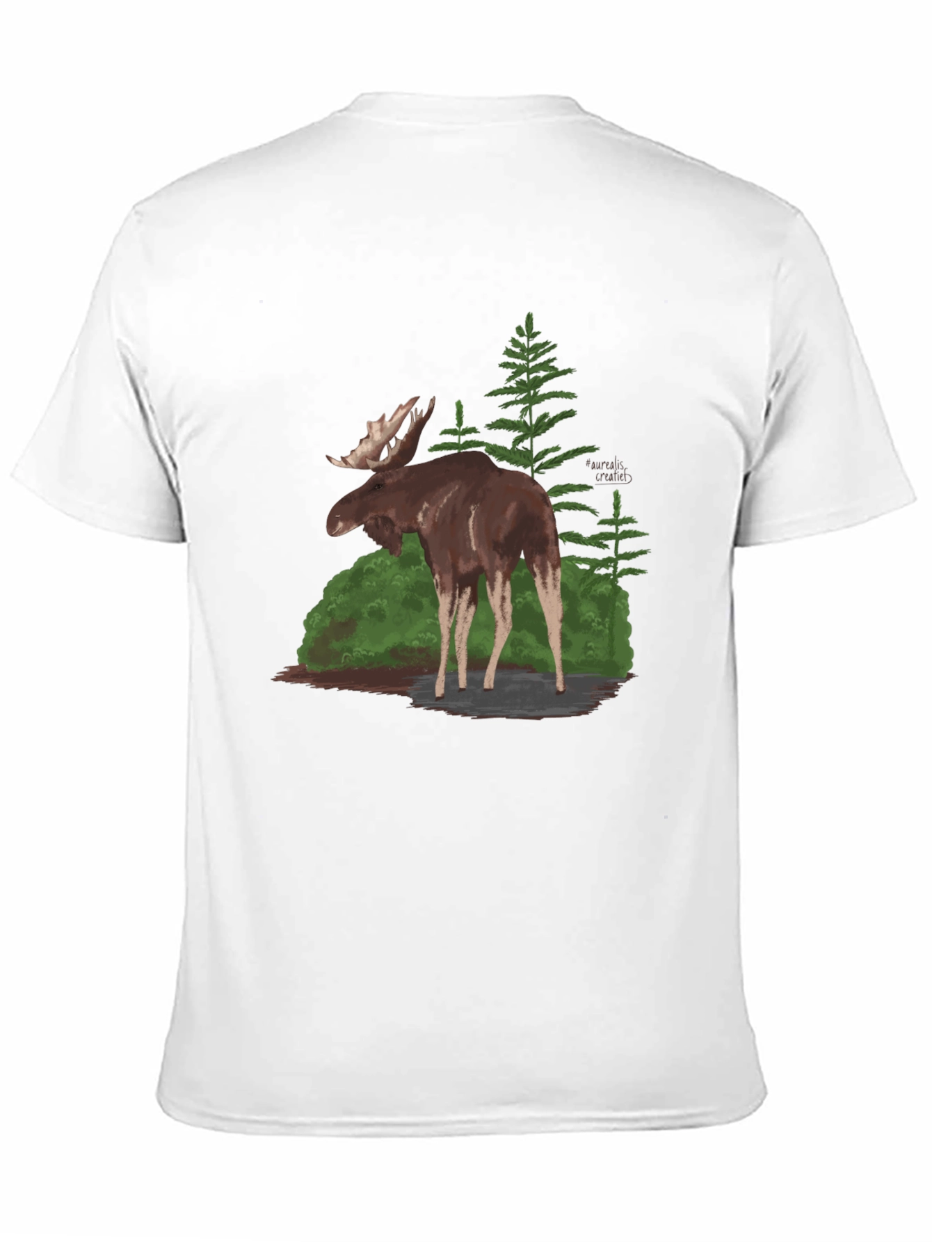 Moose Graphic T-Shirt - Nature Wildlife Tee