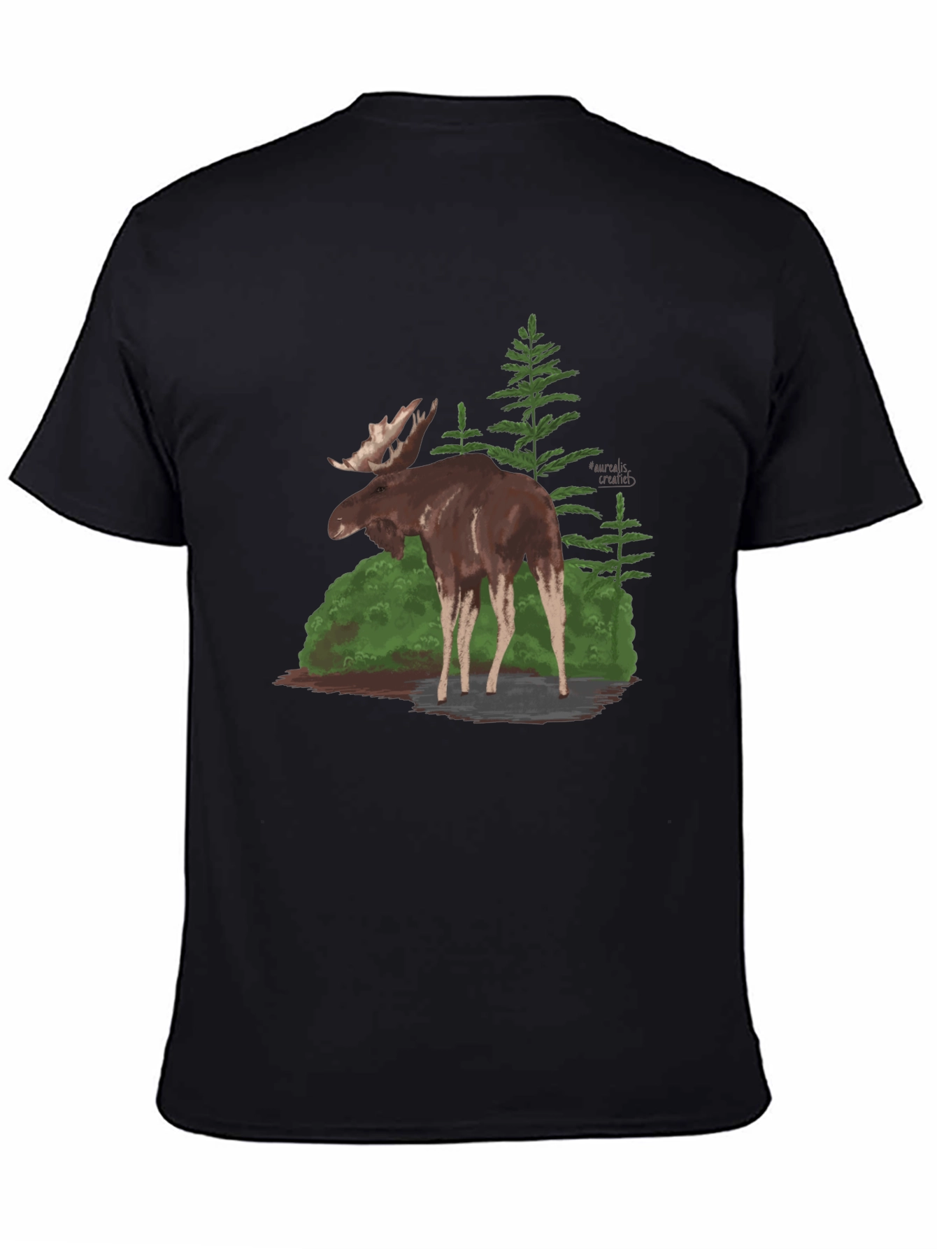 Moose Graphic T-Shirt - Nature Wildlife Tee
