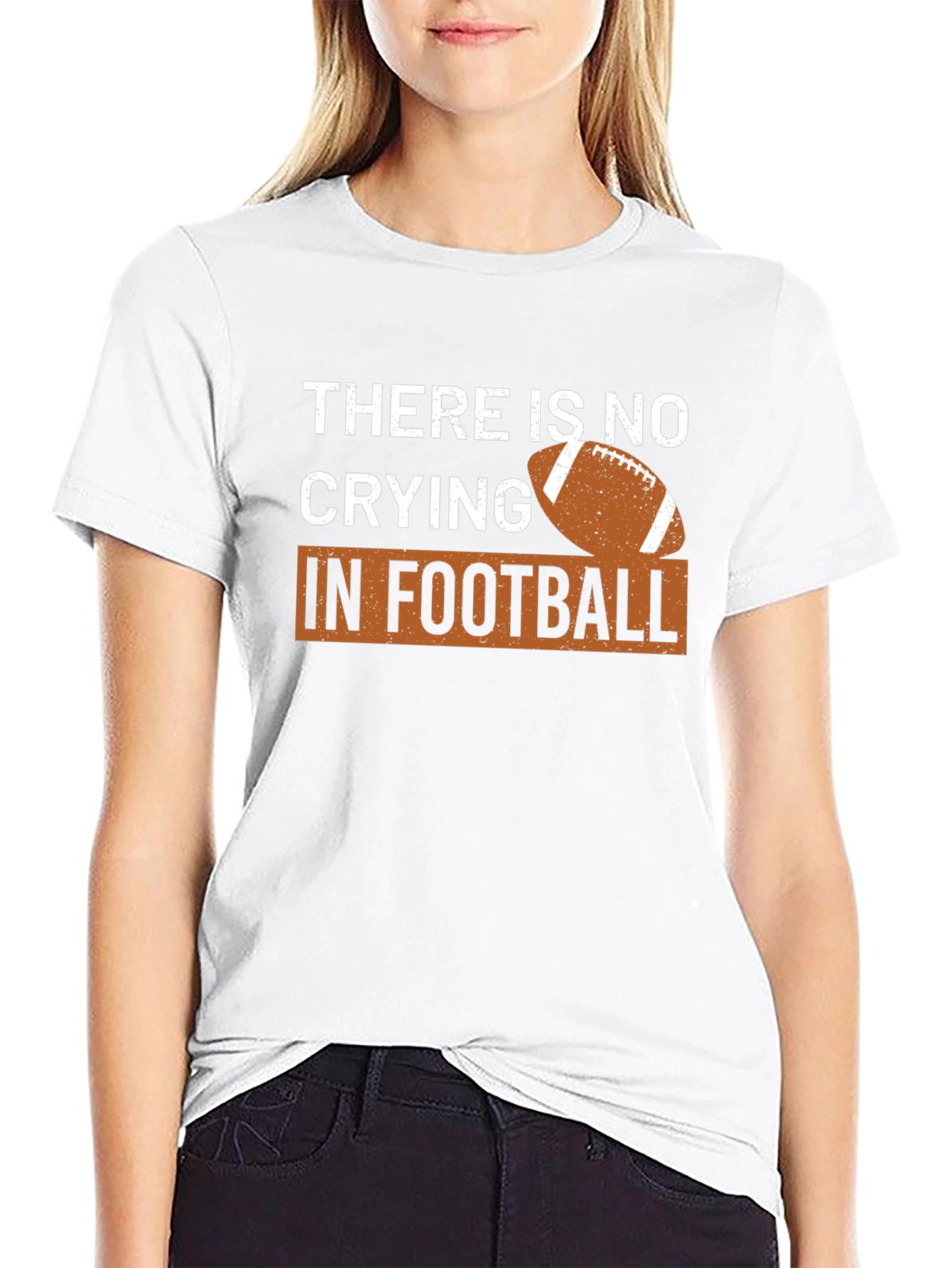 There is no Crying in Football Graphic T-Shirt