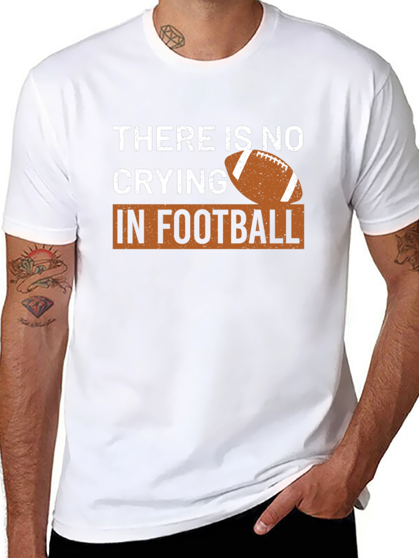 There is no Crying in Football Graphic T-Shirt