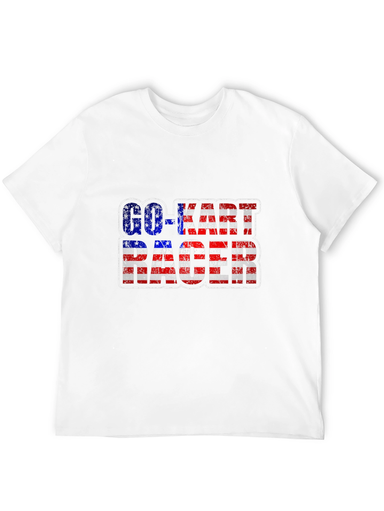 Go-Kart Racer American Flag T-Shirt