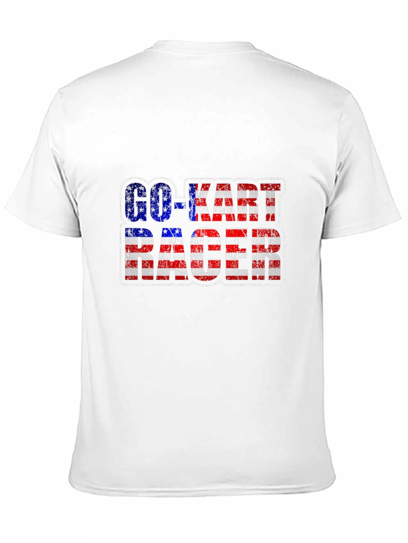 Go-Kart Racer American Flag T-Shirt