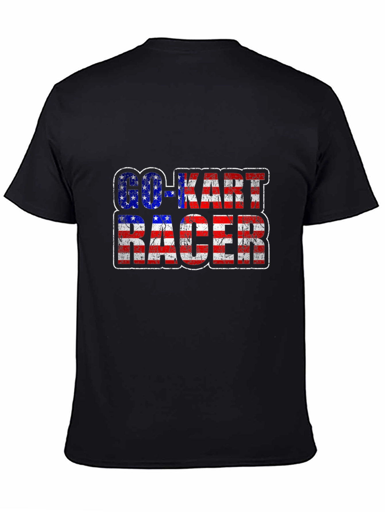 Go-Kart Racer American Flag T-Shirt