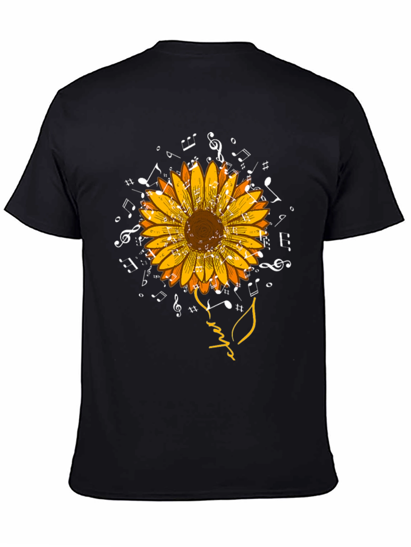 Sunflower Music T-Shirt: Wearable Art