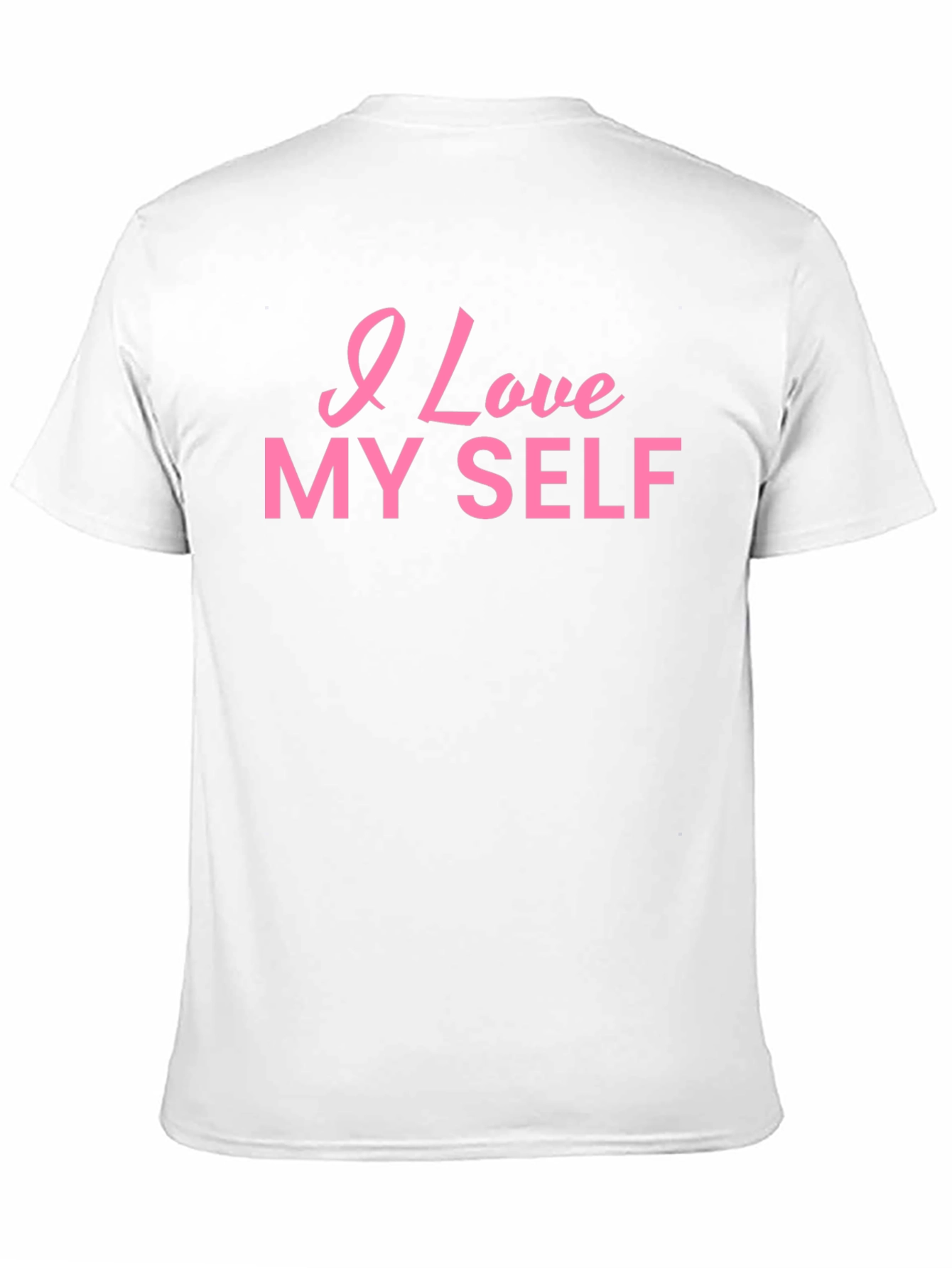 I Love Myself Black Cotton T-Shirt