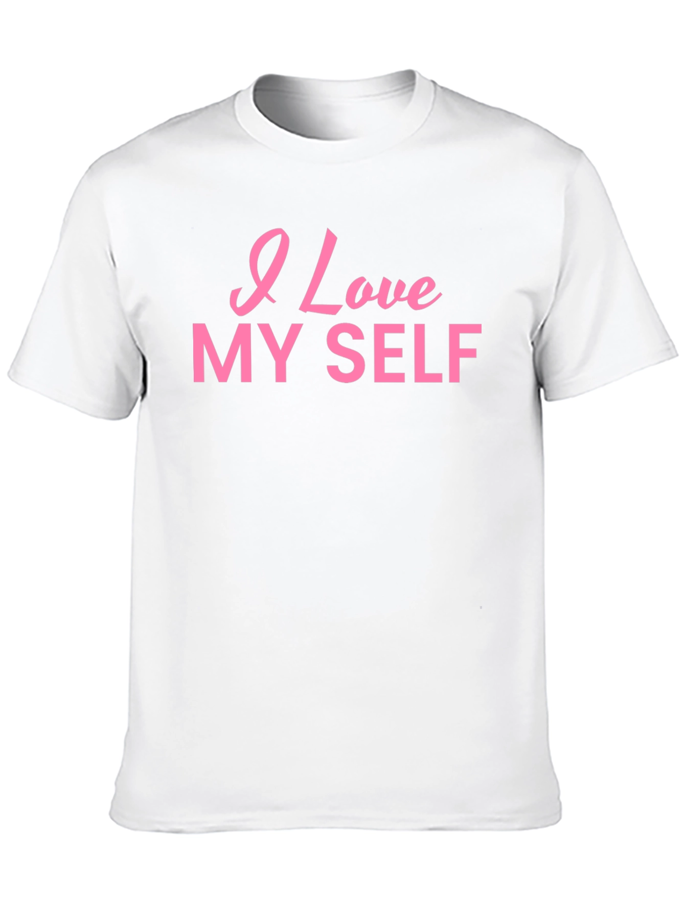 I Love Myself Black Cotton T-Shirt