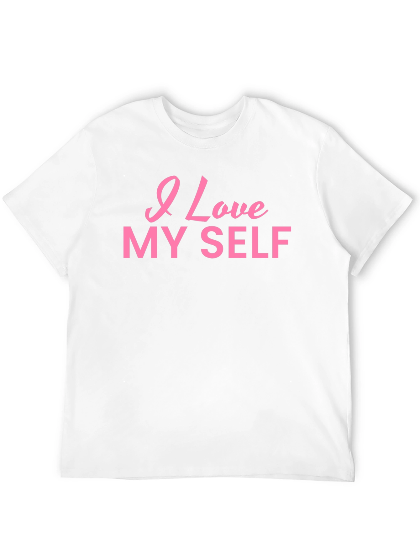 I Love Myself Black Cotton T-Shirt