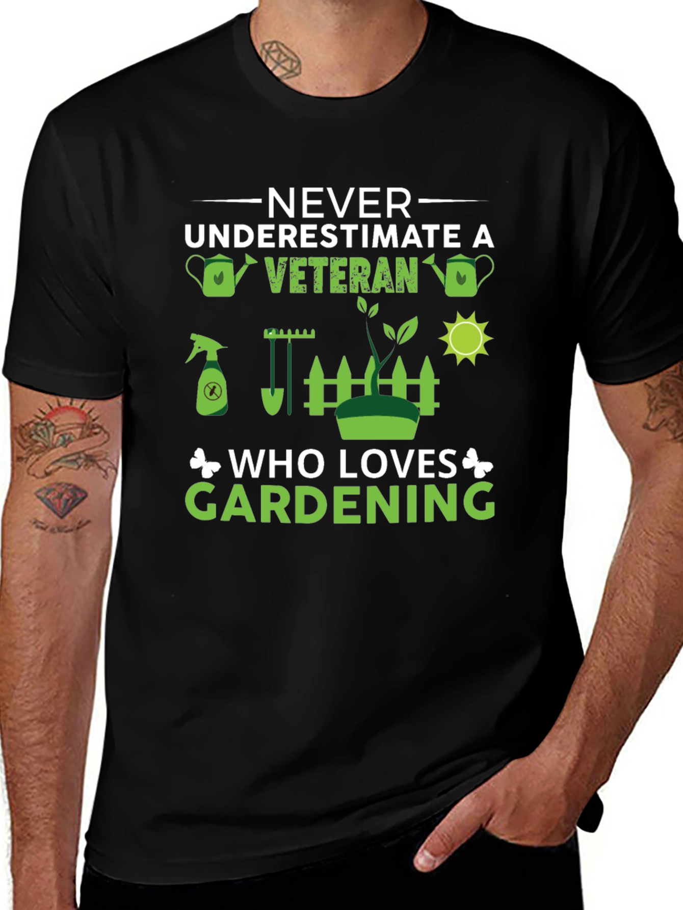 Veteran Gardener Graphic Tee