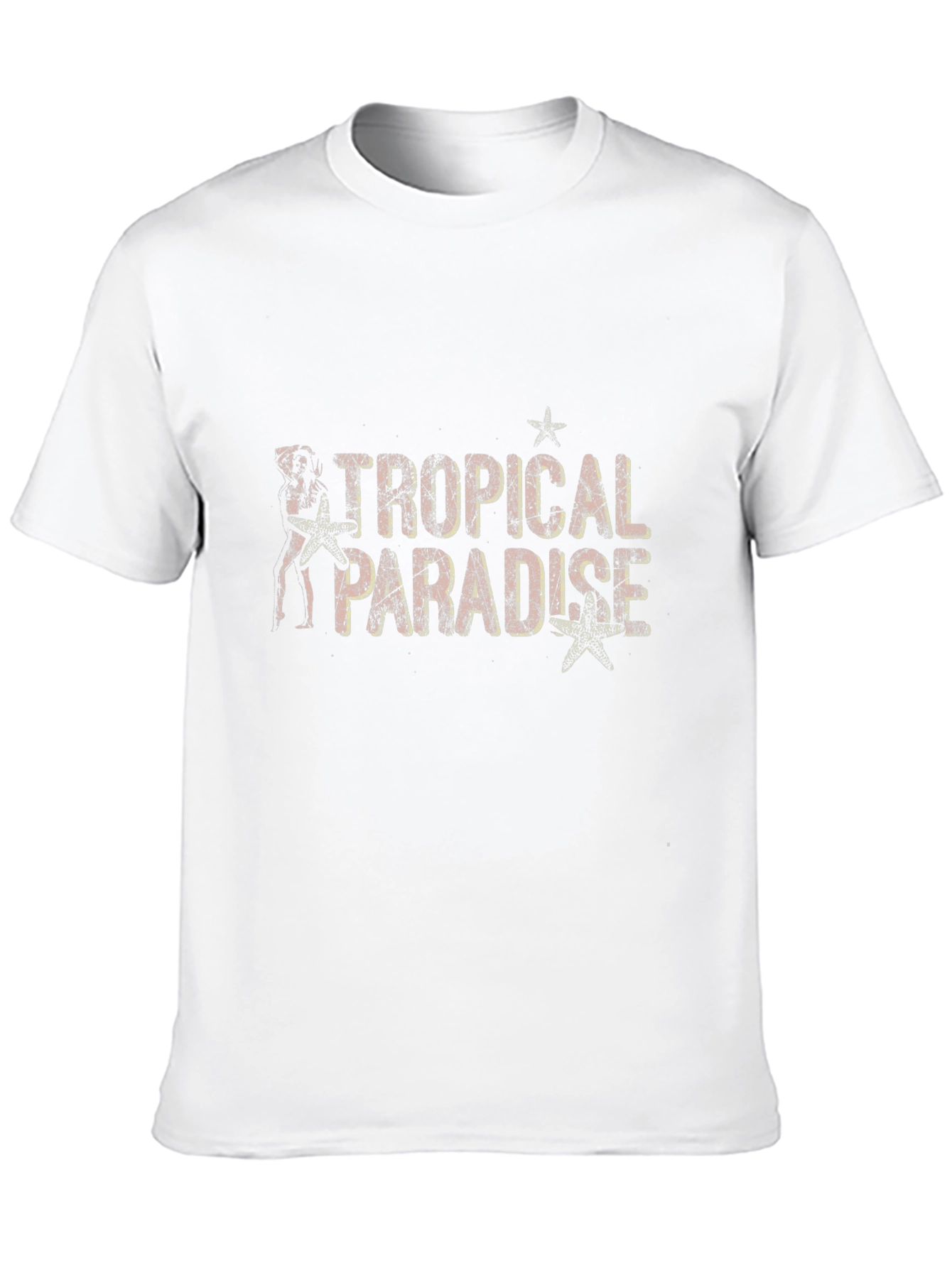 Tropical Paradise Black Graphic Tee
