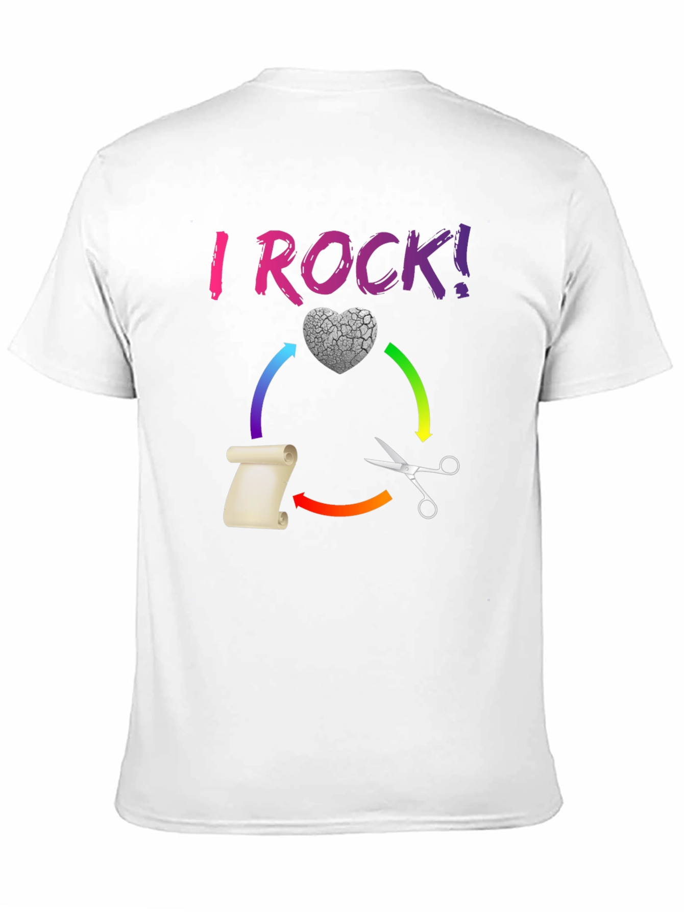 I ROCK! Rock Paper Scissors Novelty T-Shirt