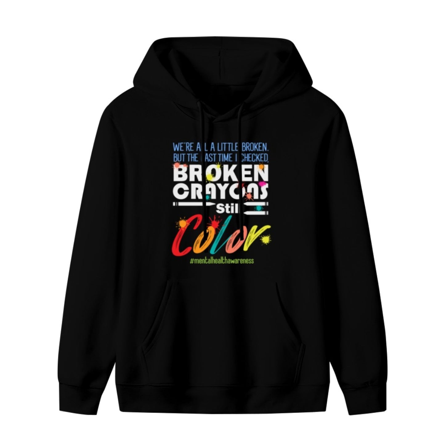 Cozy New Unisex Black Hoodie - Retro Check Pattern - Soft Sweatshirt - American Direct Shipping
