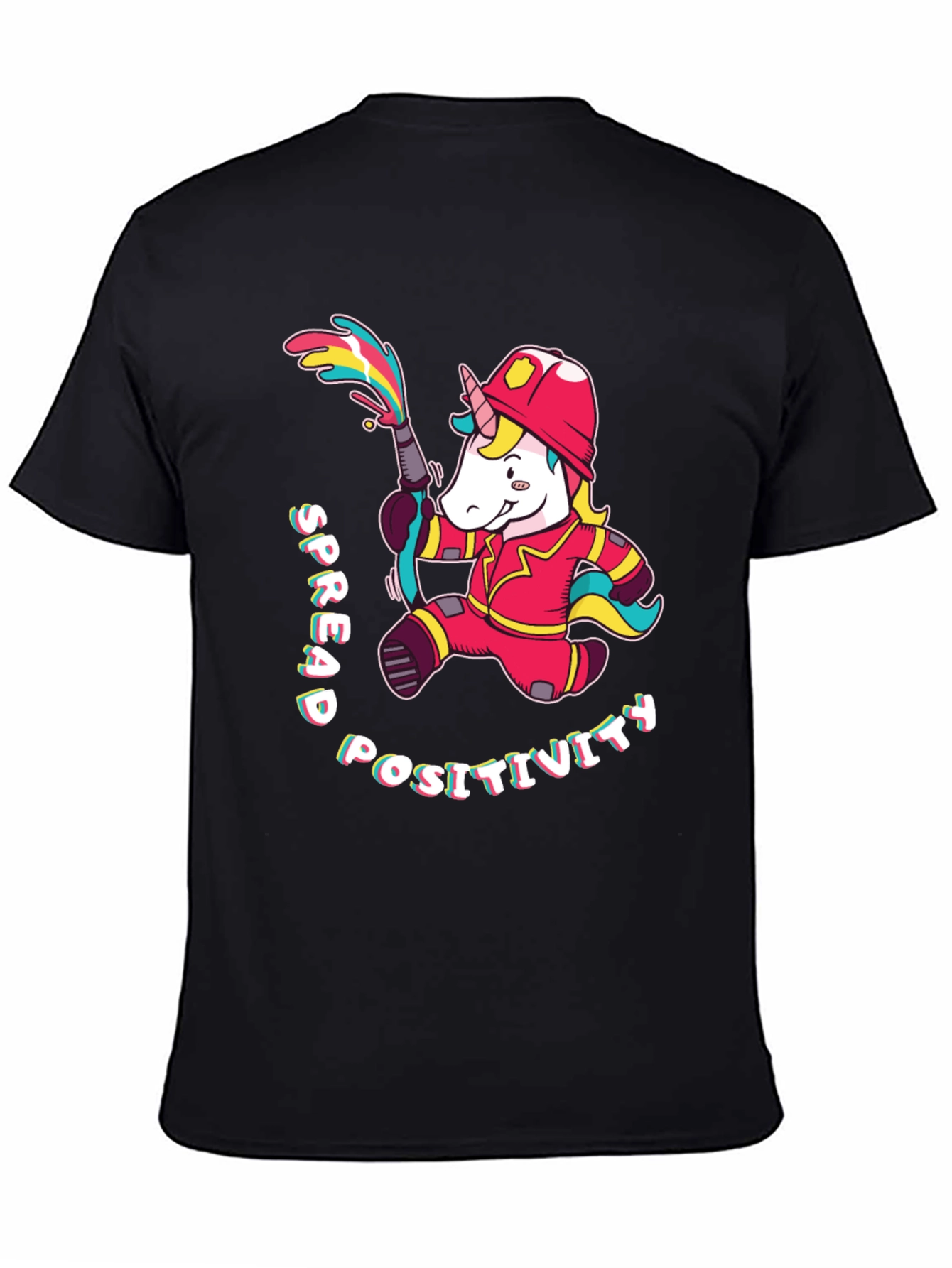 Unicorn Firefighter T-Shirt - Spread Positivity