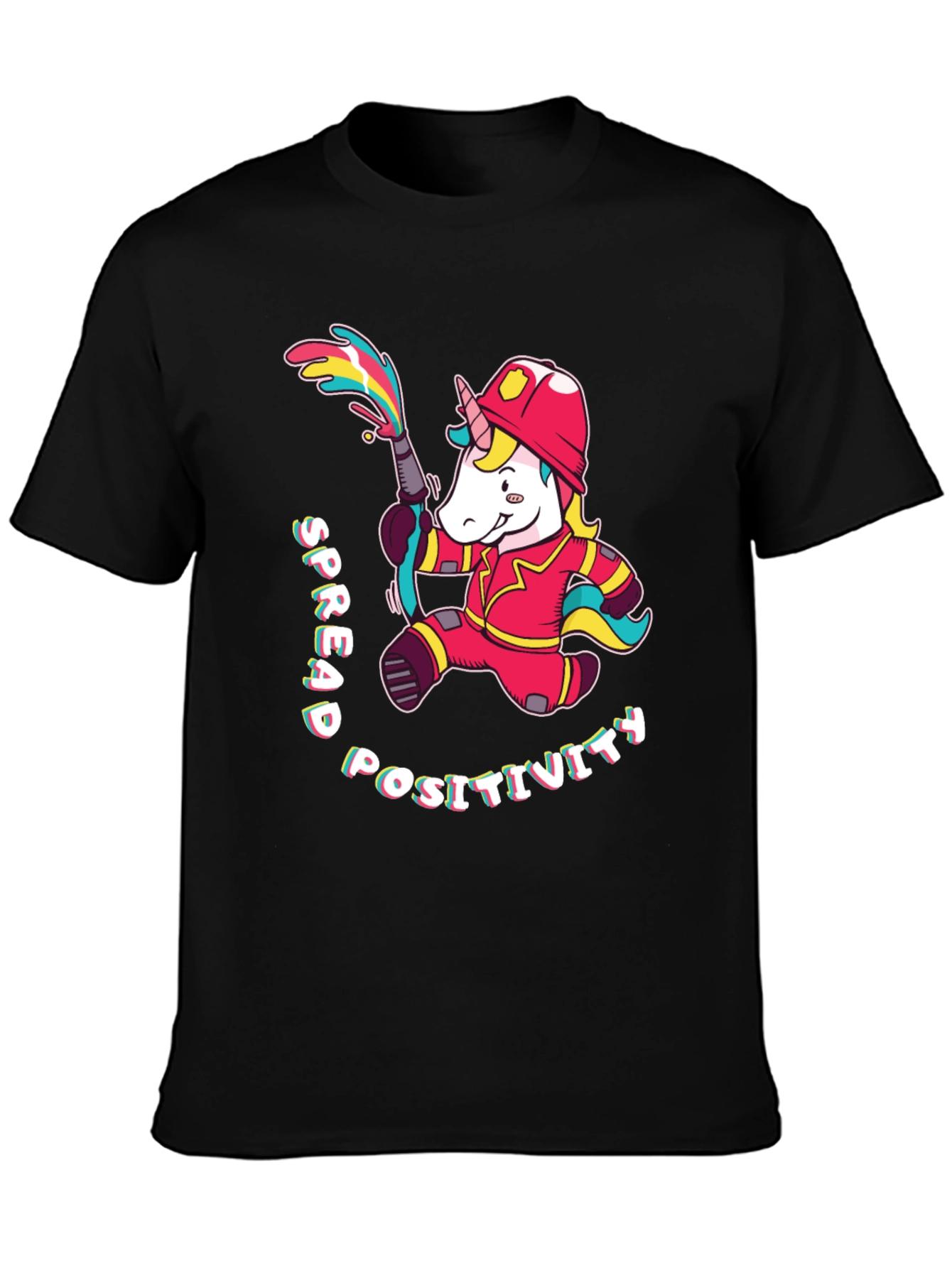 Unicorn Firefighter T-Shirt - Spread Positivity