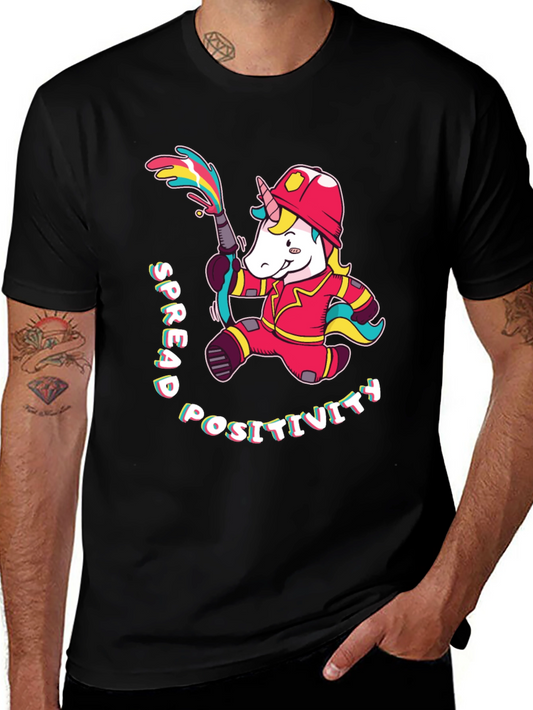 Unicorn Firefighter T-Shirt - Spread Positivity
