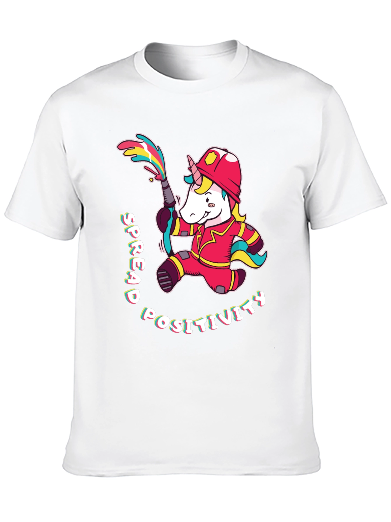 Unicorn Firefighter T-Shirt - Spread Positivity