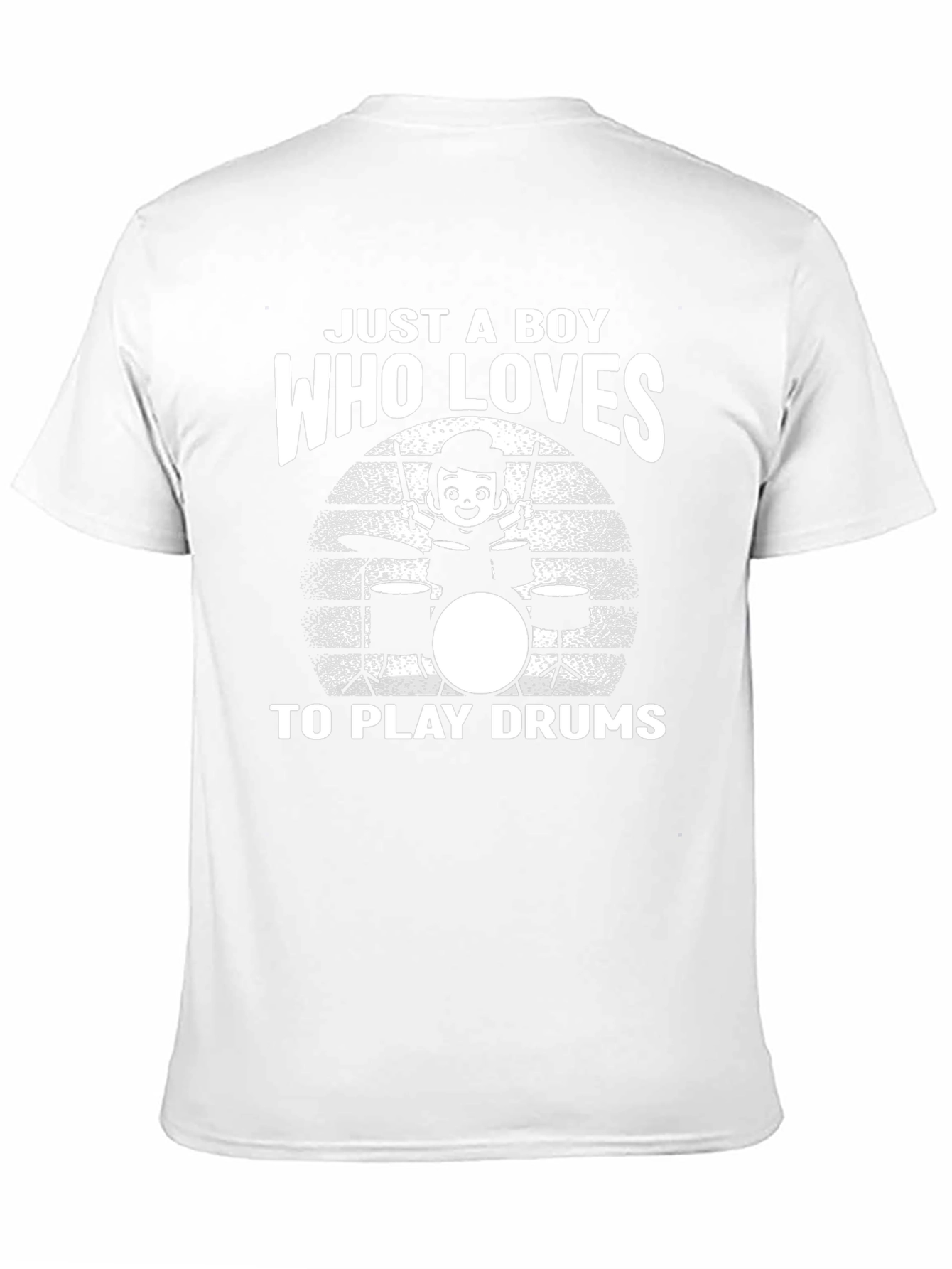 Boy Who Loves Drums T-Shirt - Musician Gift