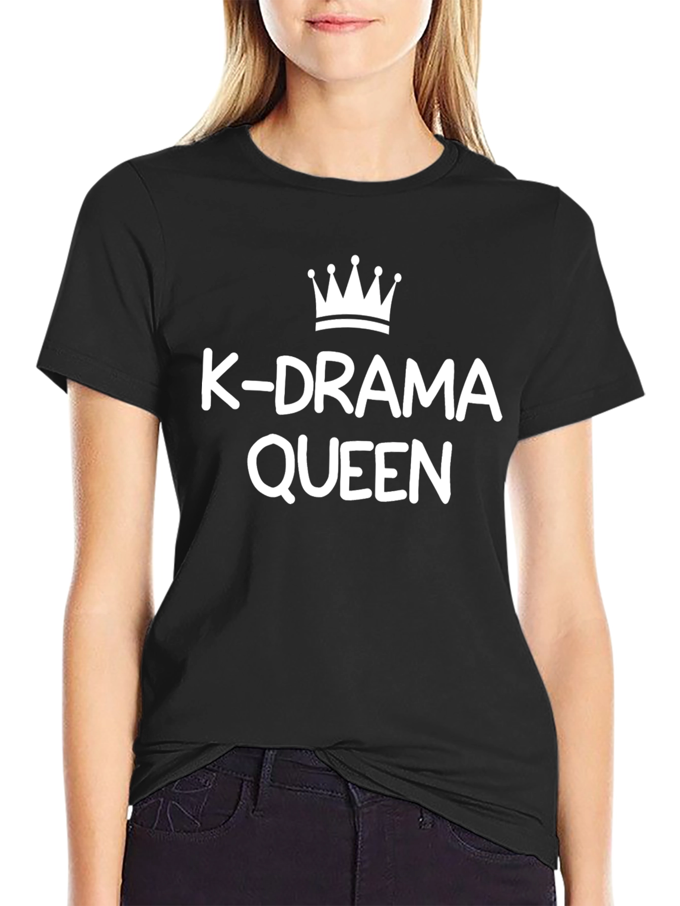 K-Drama Queen Black T-Shirt