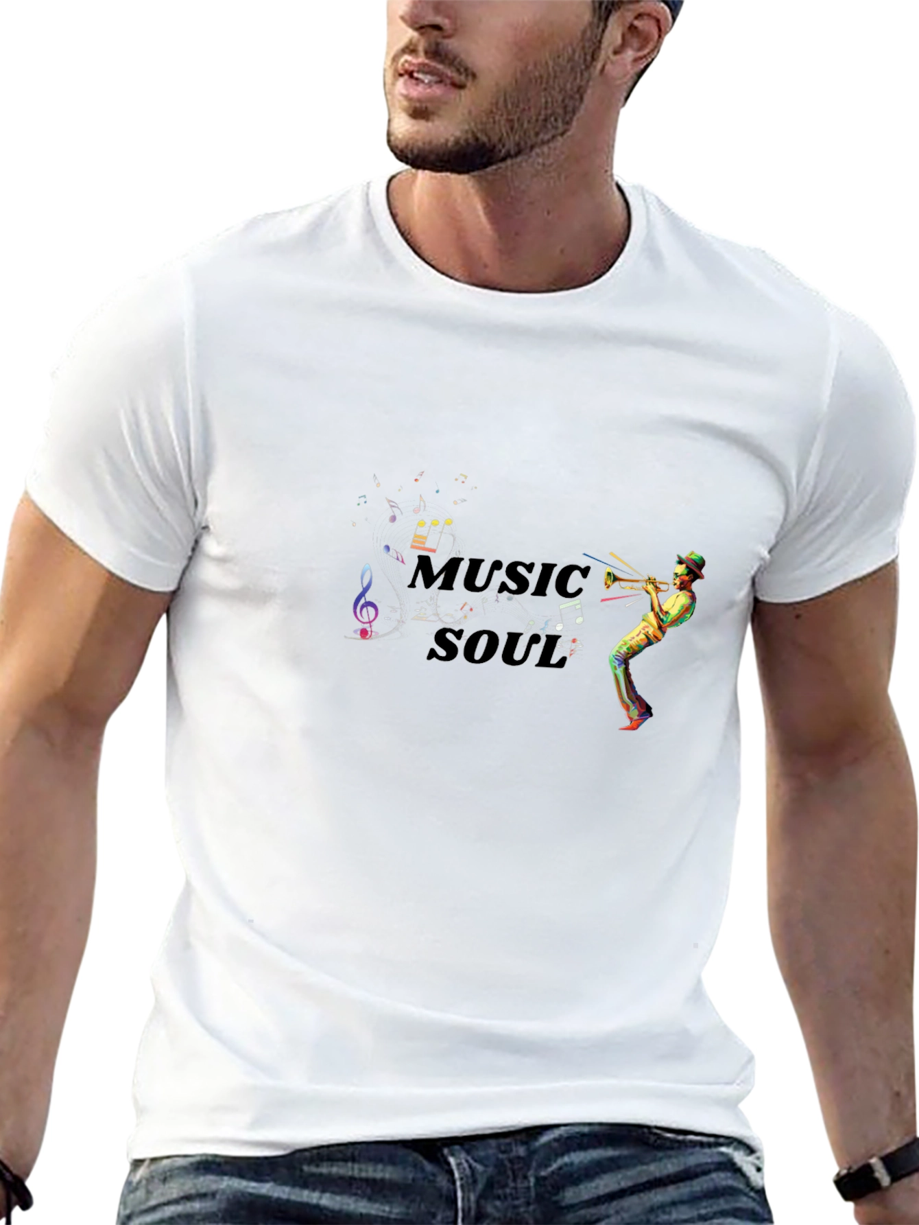 Music Soul T-Shirt -  Musical Trumpet Player