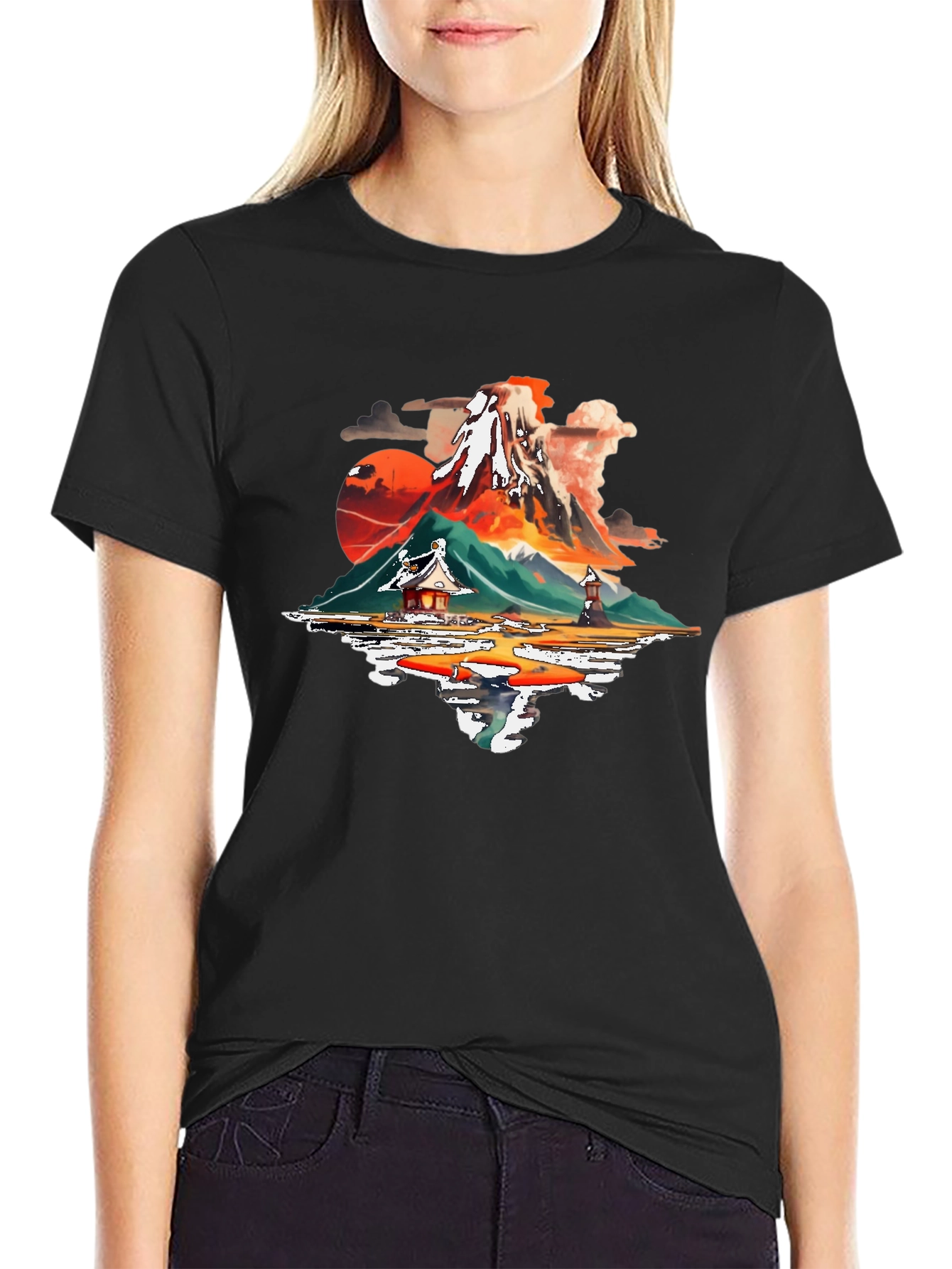 Mount Fuji Black T-Shirt