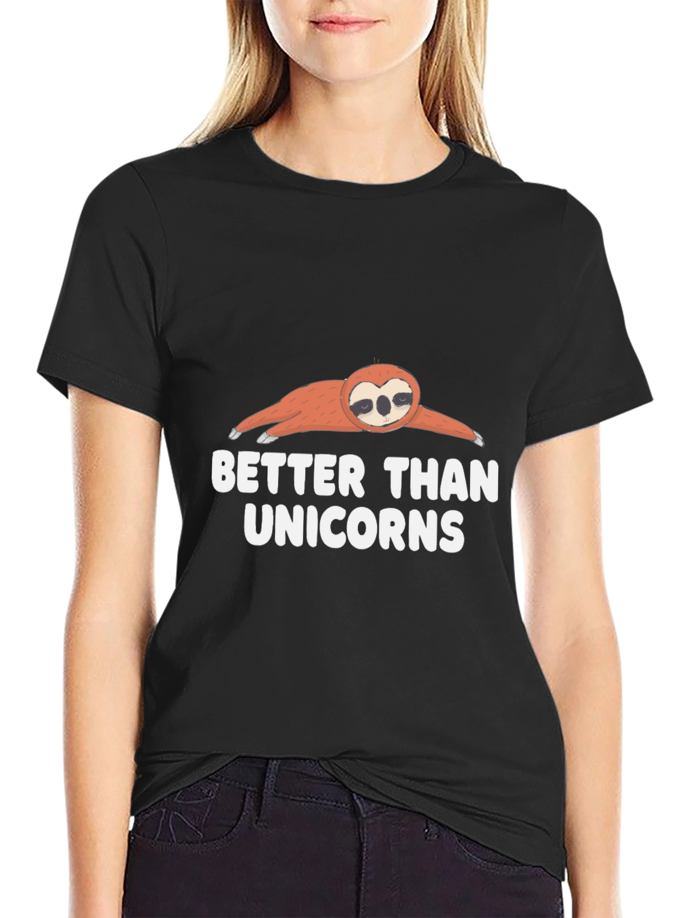 Sloth Better Than Unicorns Graphic T-Shirt