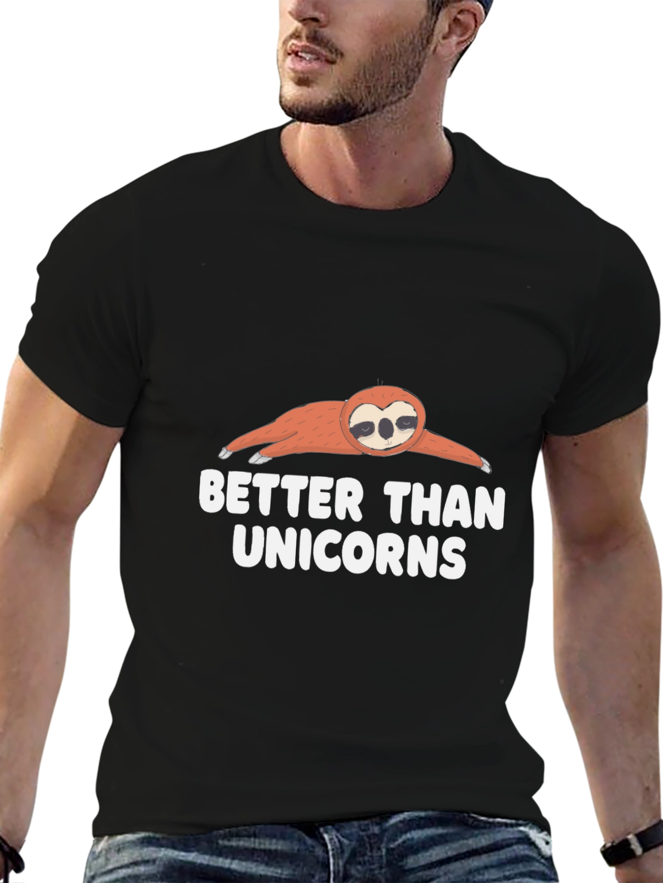 Sloth Better Than Unicorns Graphic T-Shirt