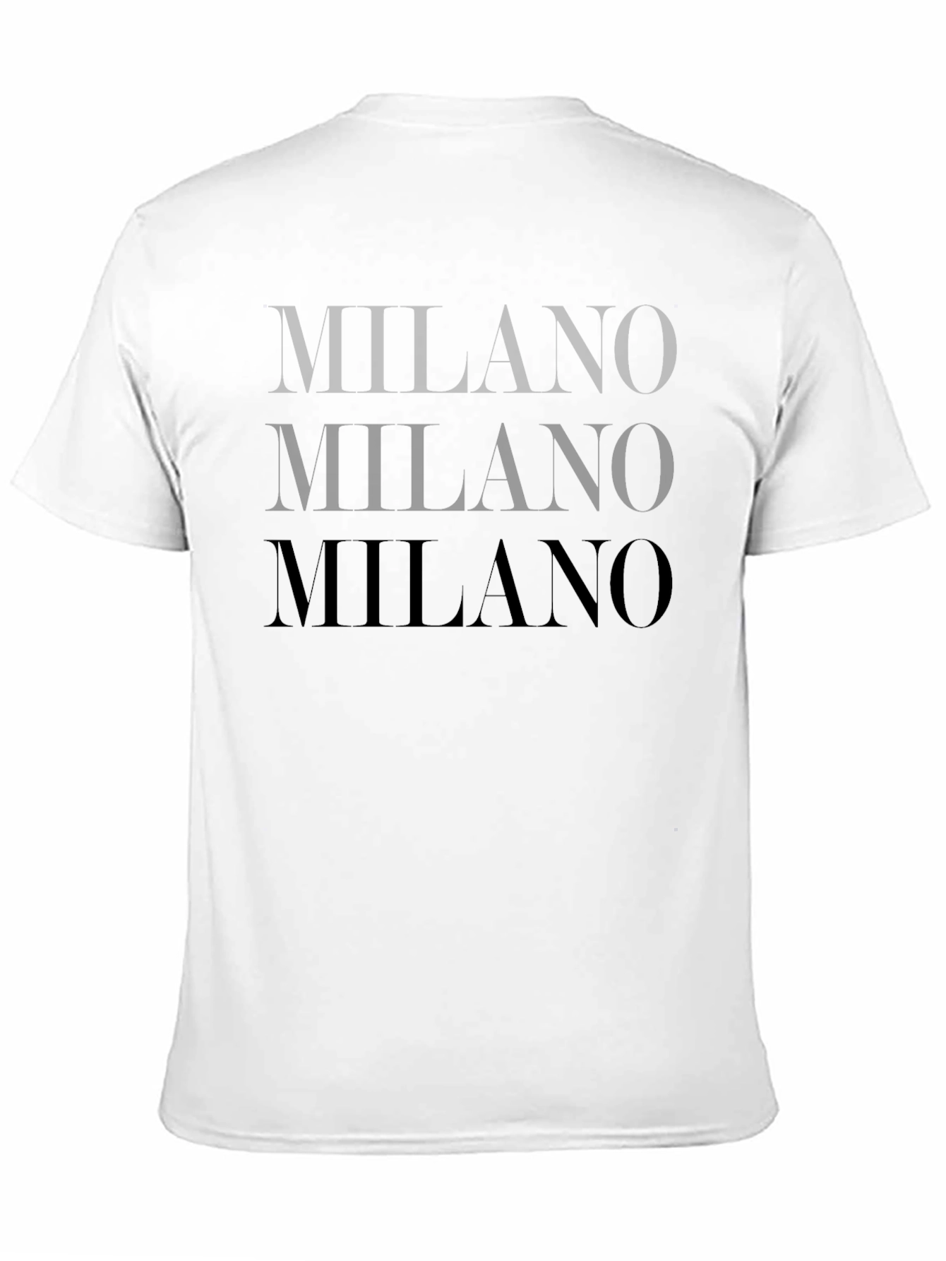 Mens Black Milano Graphic Tee