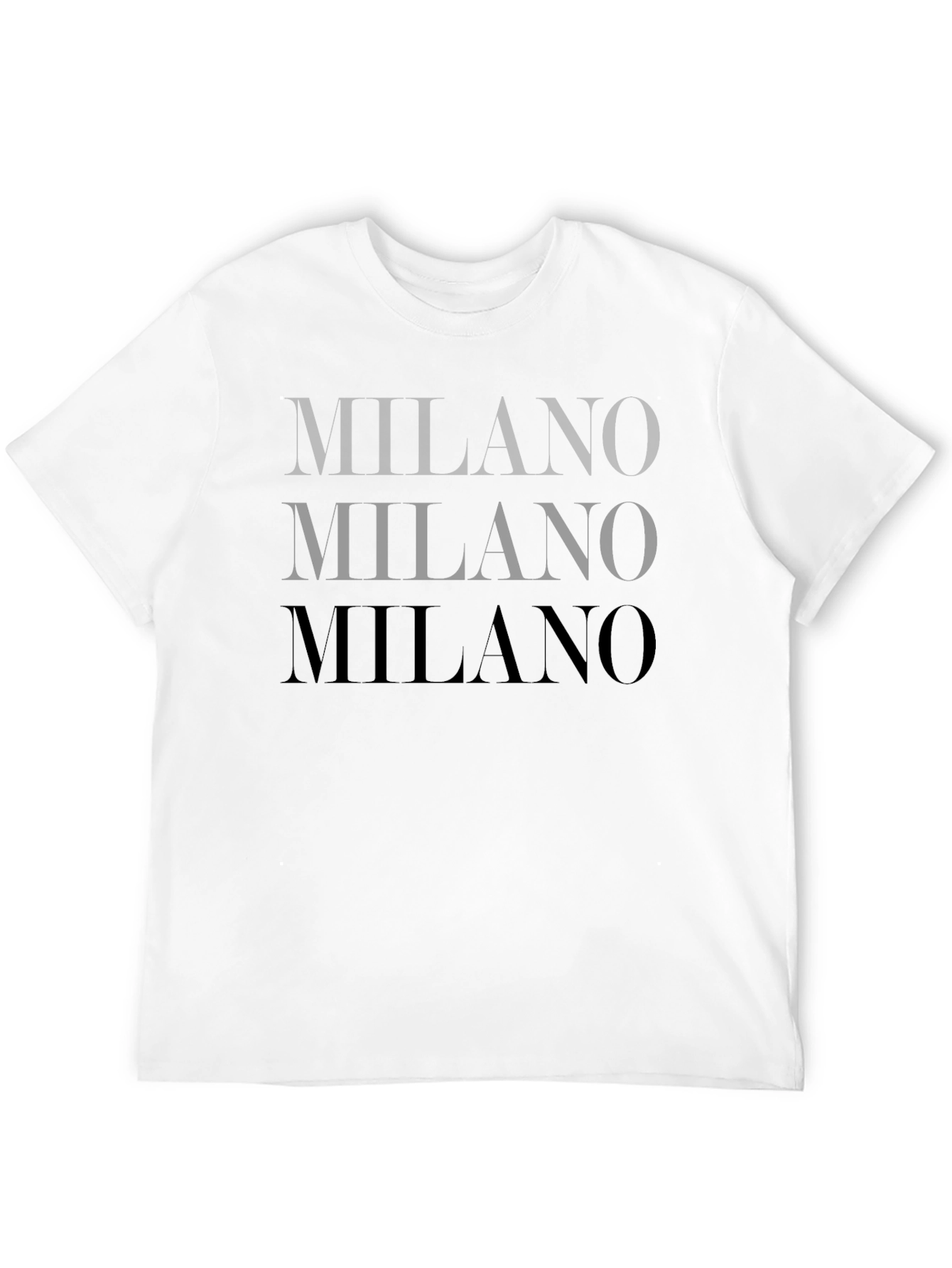 Mens Black Milano Graphic Tee