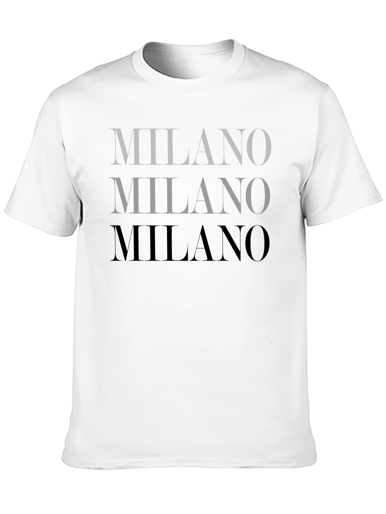 Mens Black Milano Graphic Tee