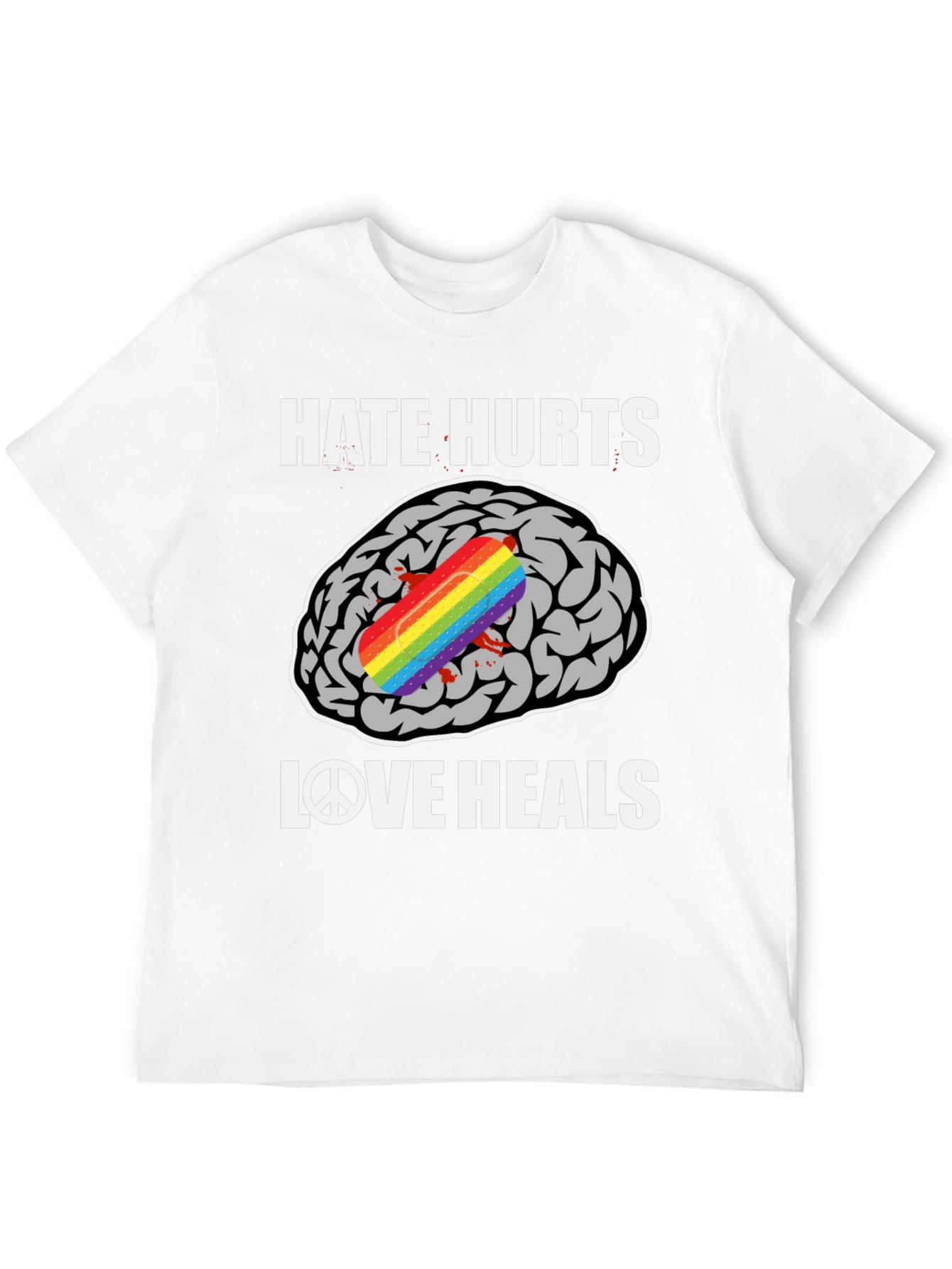 Hate Hurts Love Heals Graphic T-Shirt