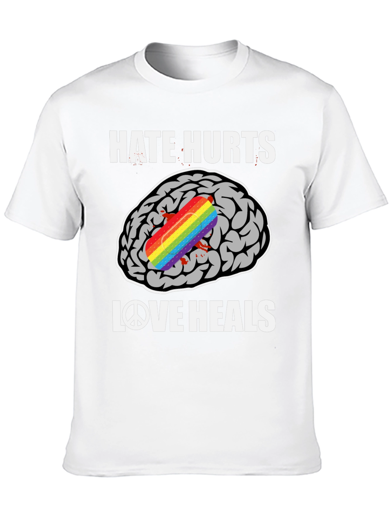 Hate Hurts Love Heals Graphic T-Shirt