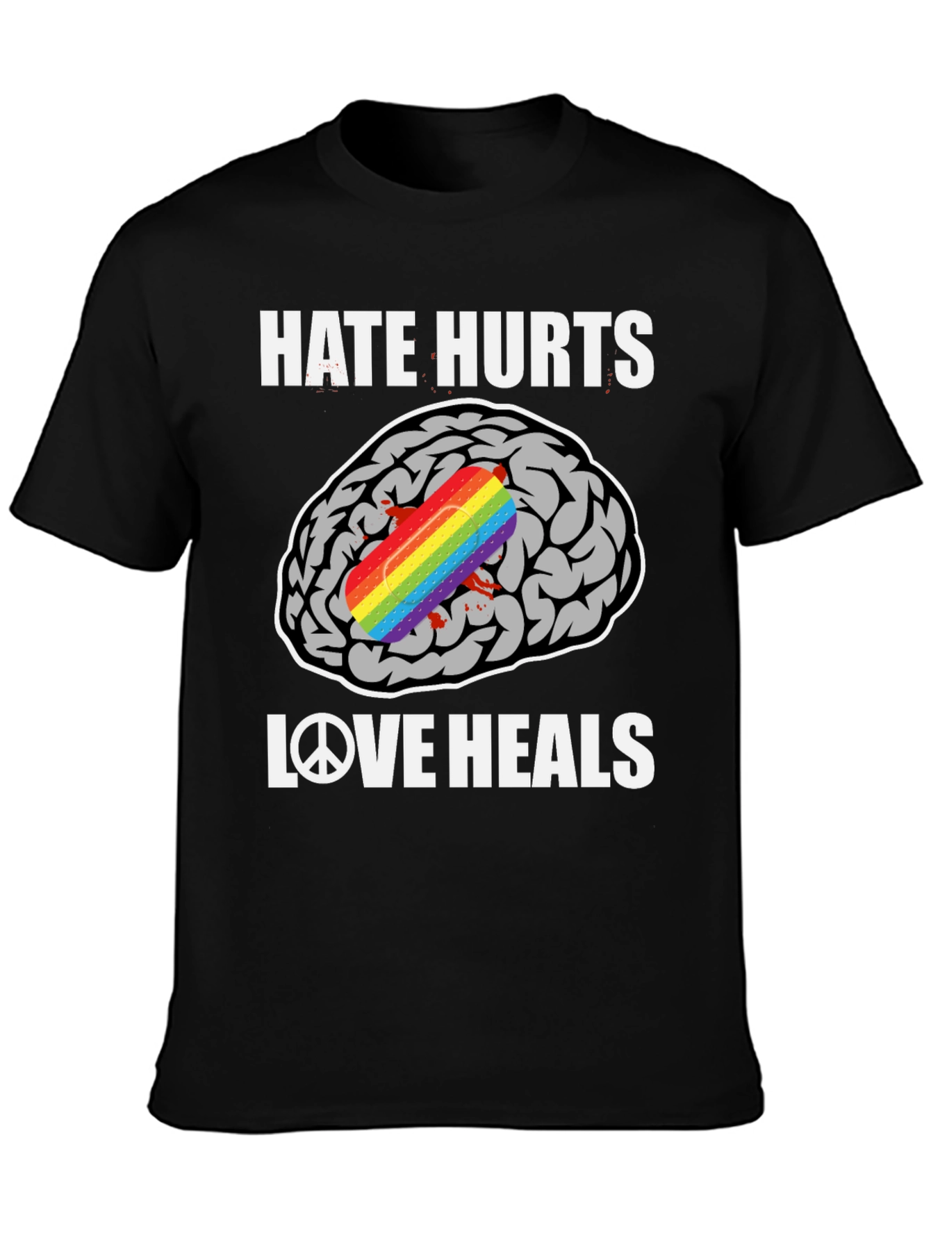 Hate Hurts Love Heals Graphic T-Shirt