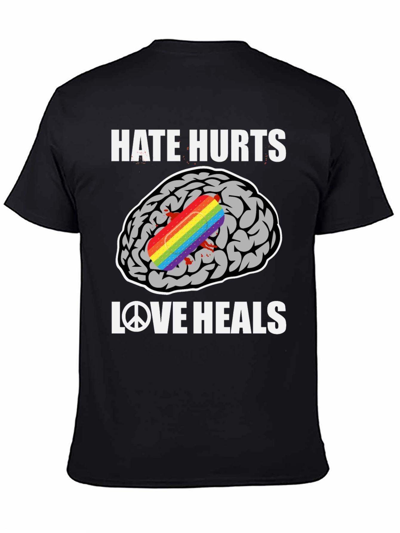 Hate Hurts Love Heals Graphic T-Shirt