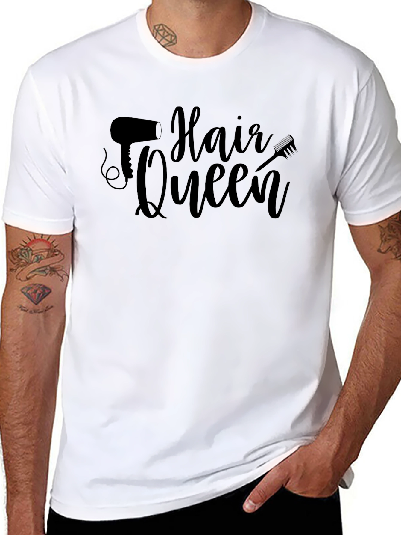 Hair Queen Black T-Shirt