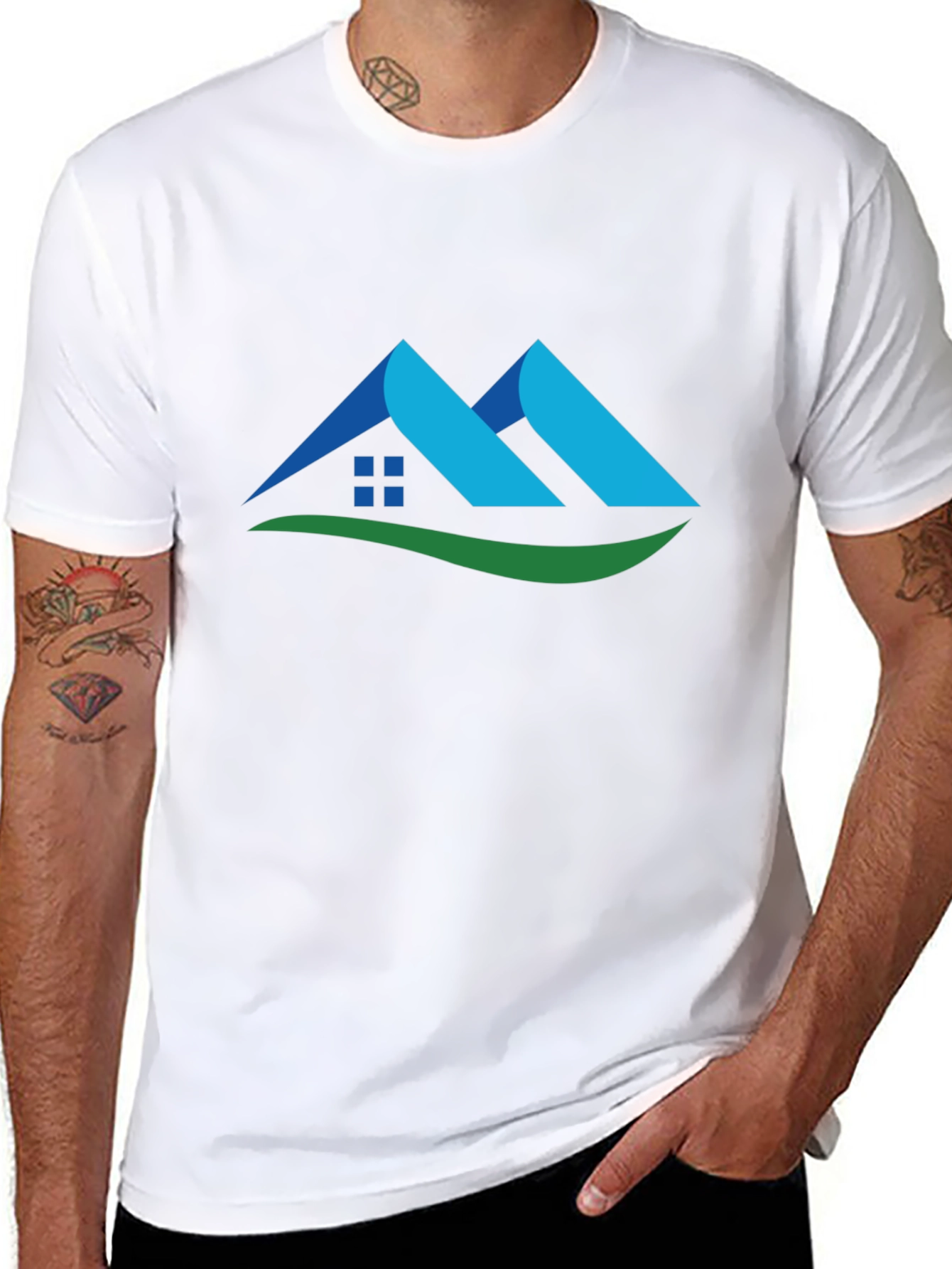 Modern Home Design Black T-Shirt