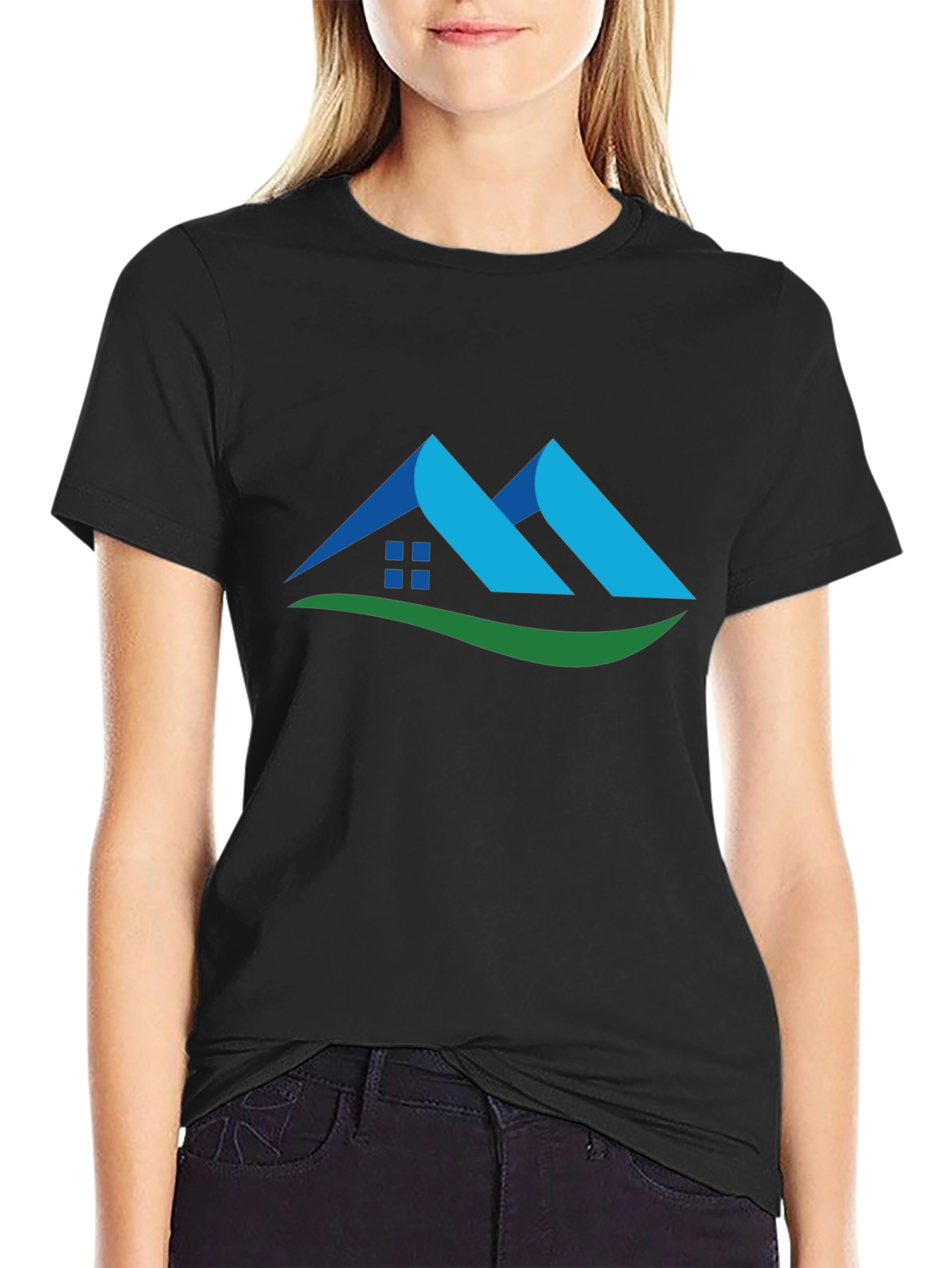 Modern Home Design Black T-Shirt